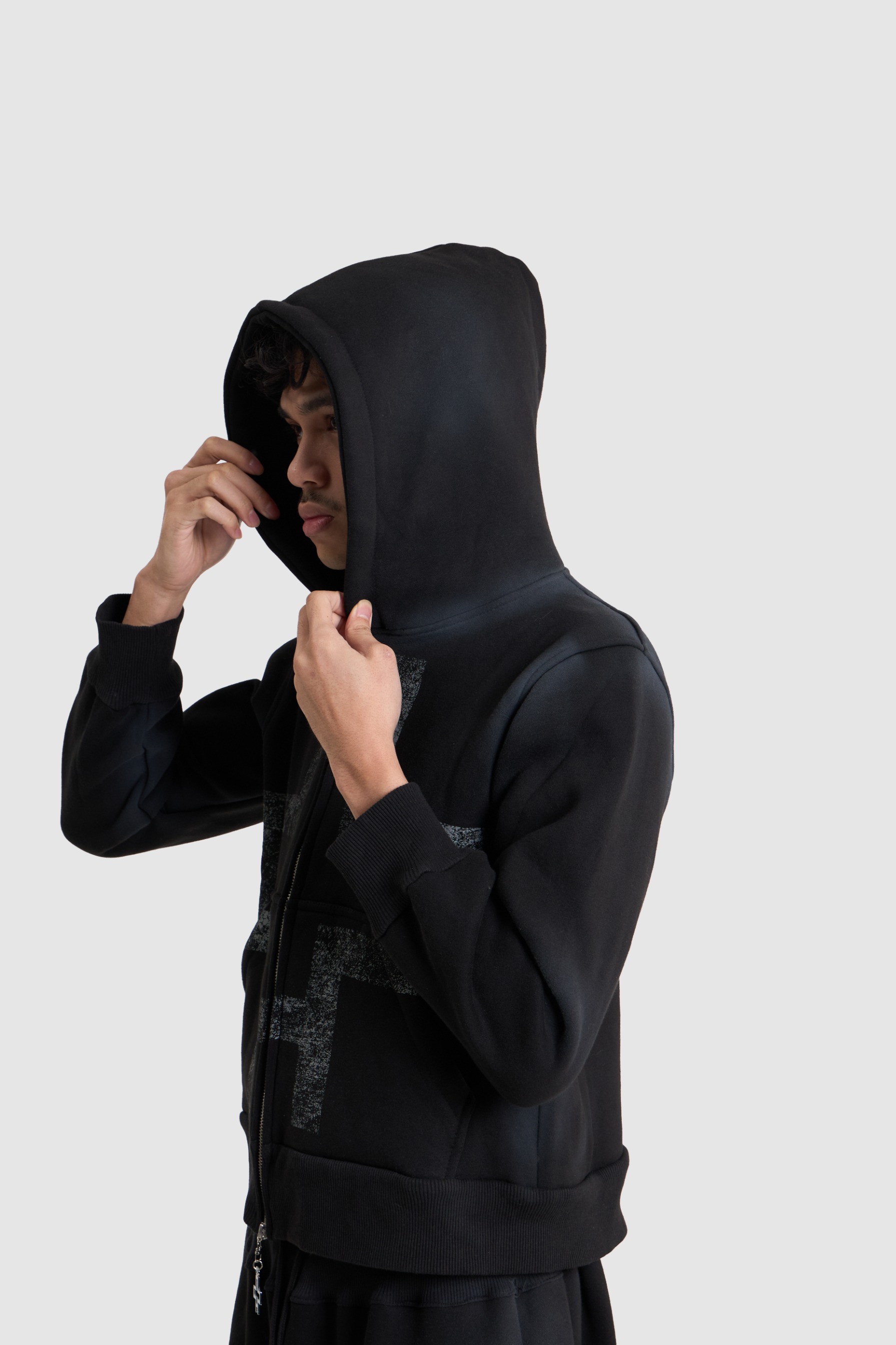 Cross Black Hoodie