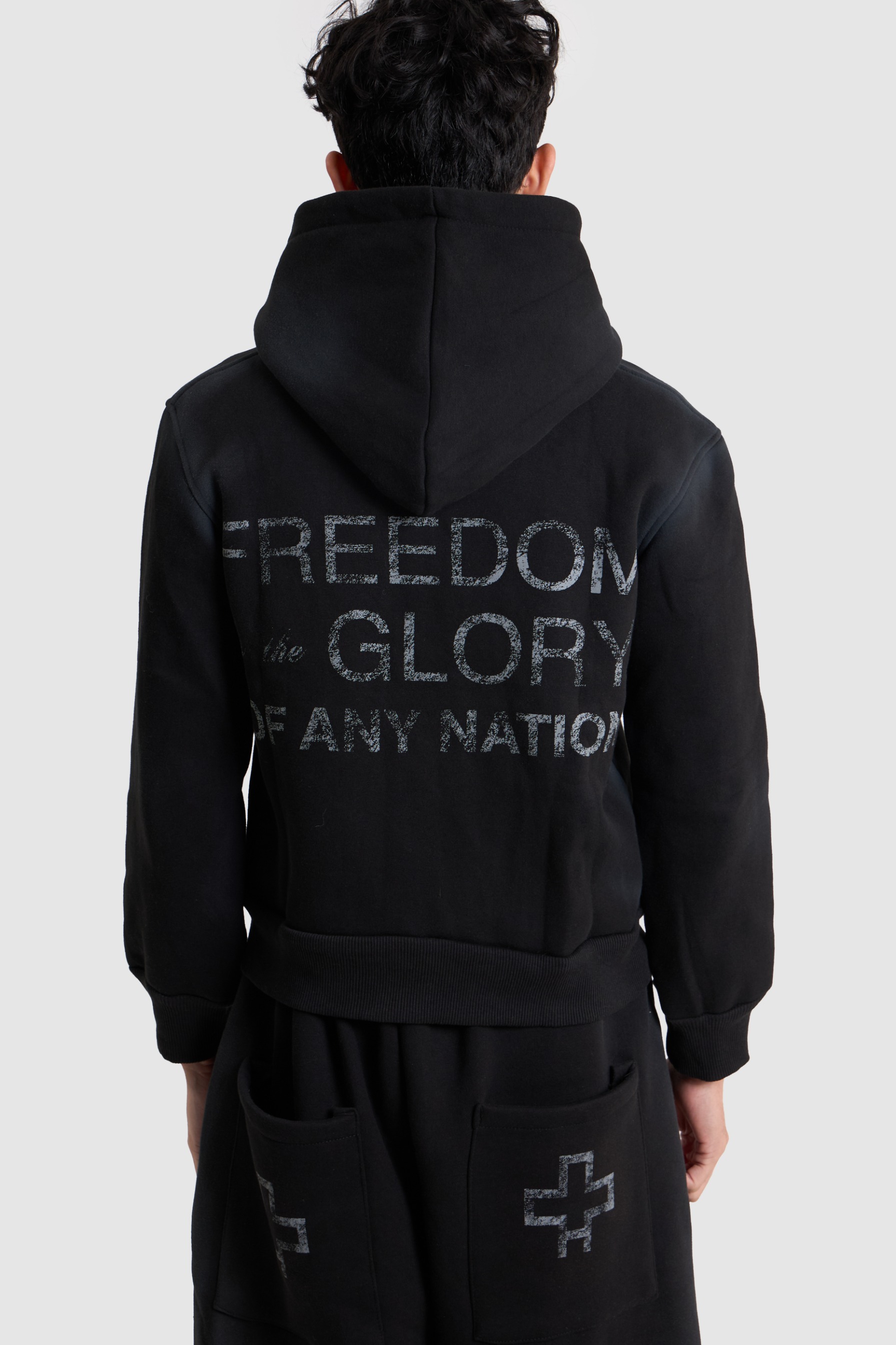 Cross Black Hoodie