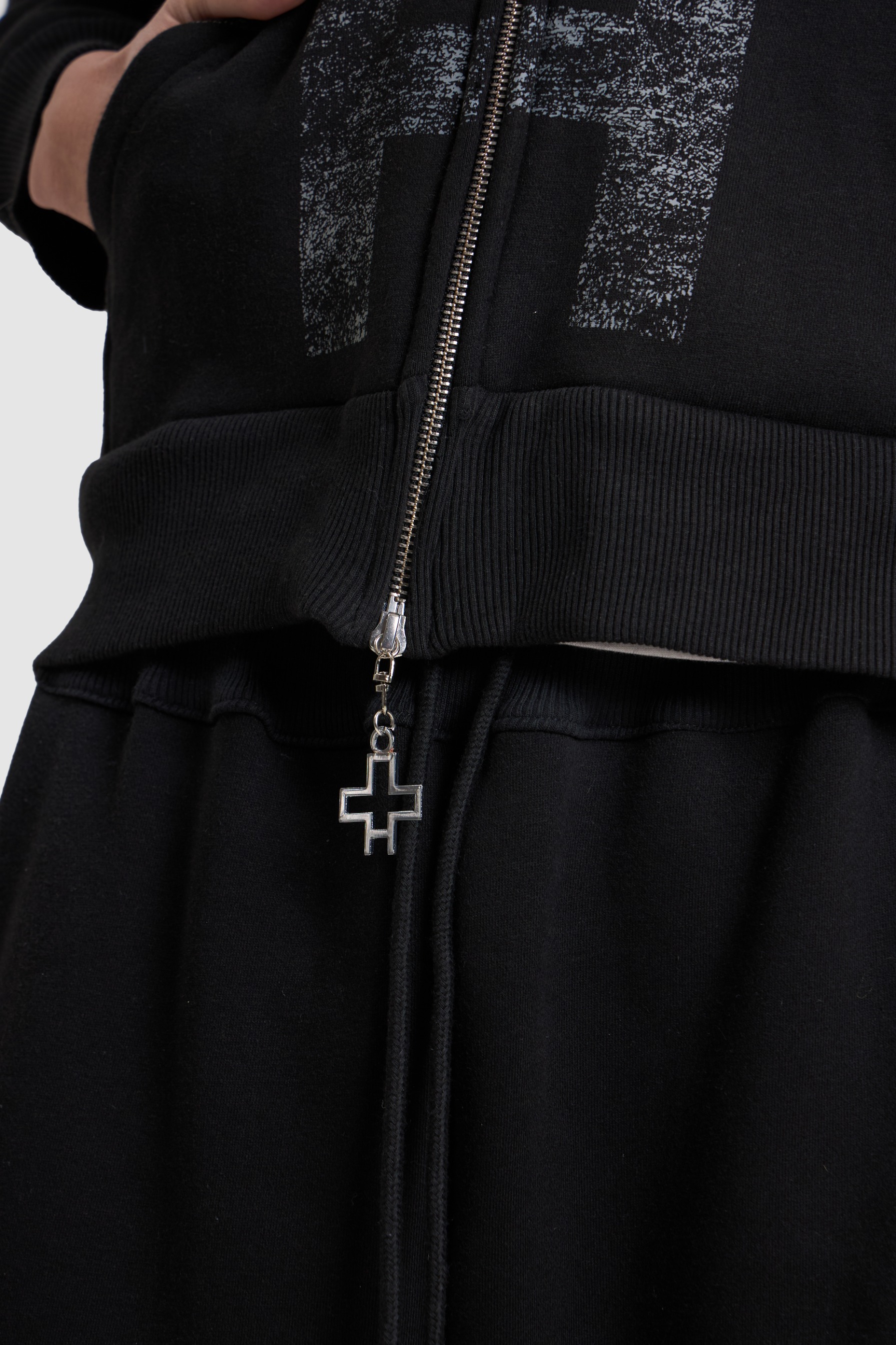 Cross Black Hoodie