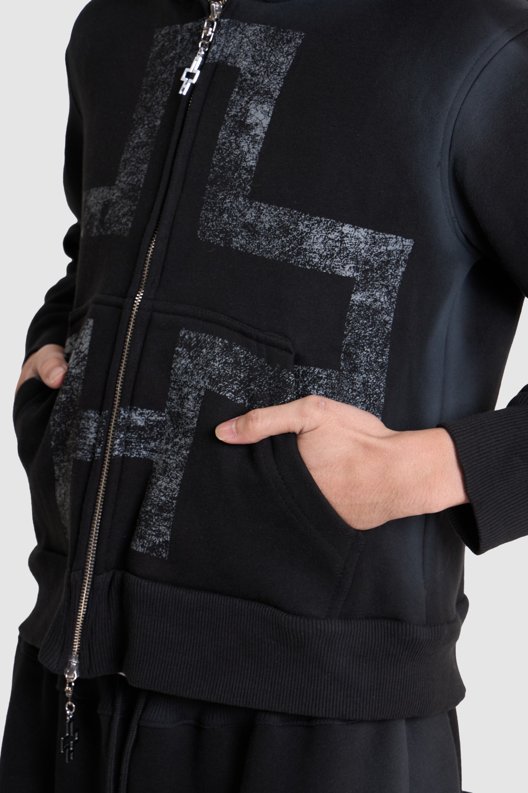 Cross Black Hoodie