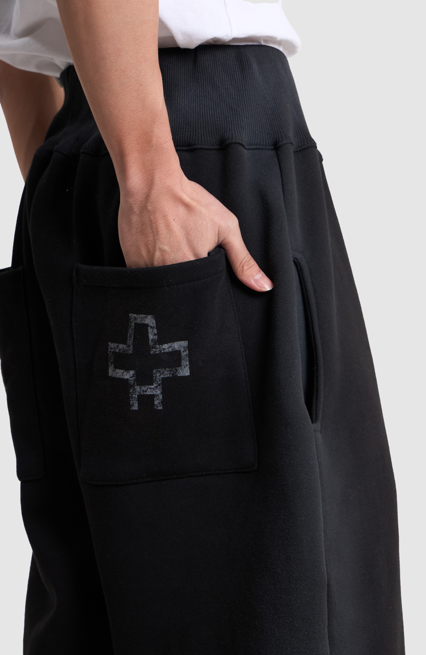 Black Cross Sweatpants