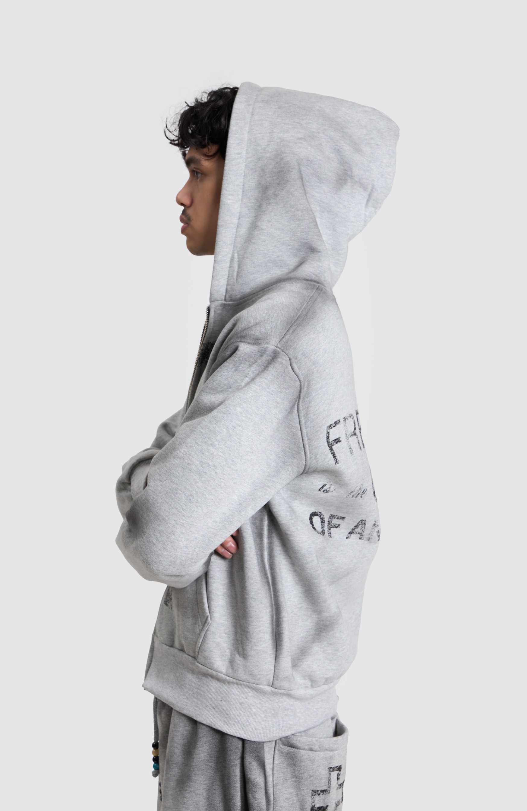 Cross Grey Hoodie