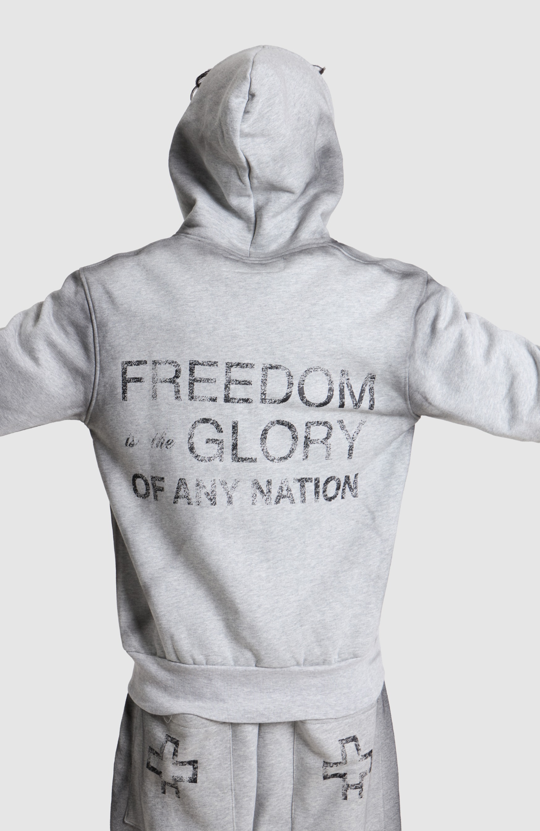 Cross Grey Hoodie