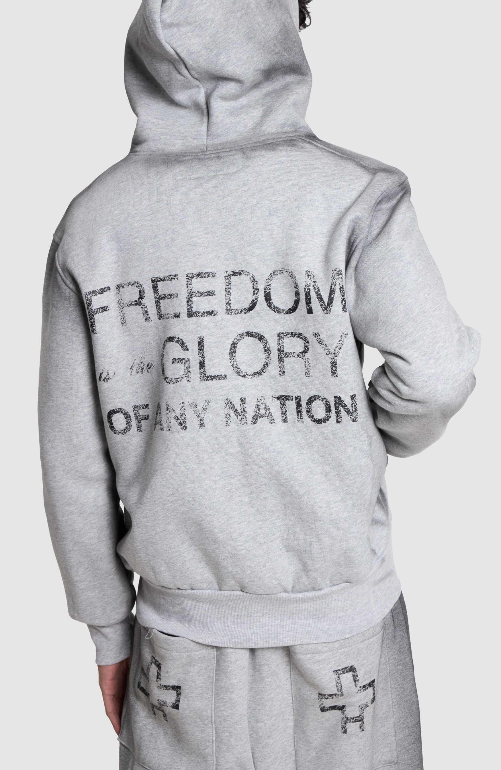 Cross Grey Hoodie