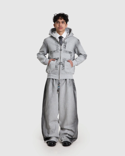 Image of Cross Grey Hoodie