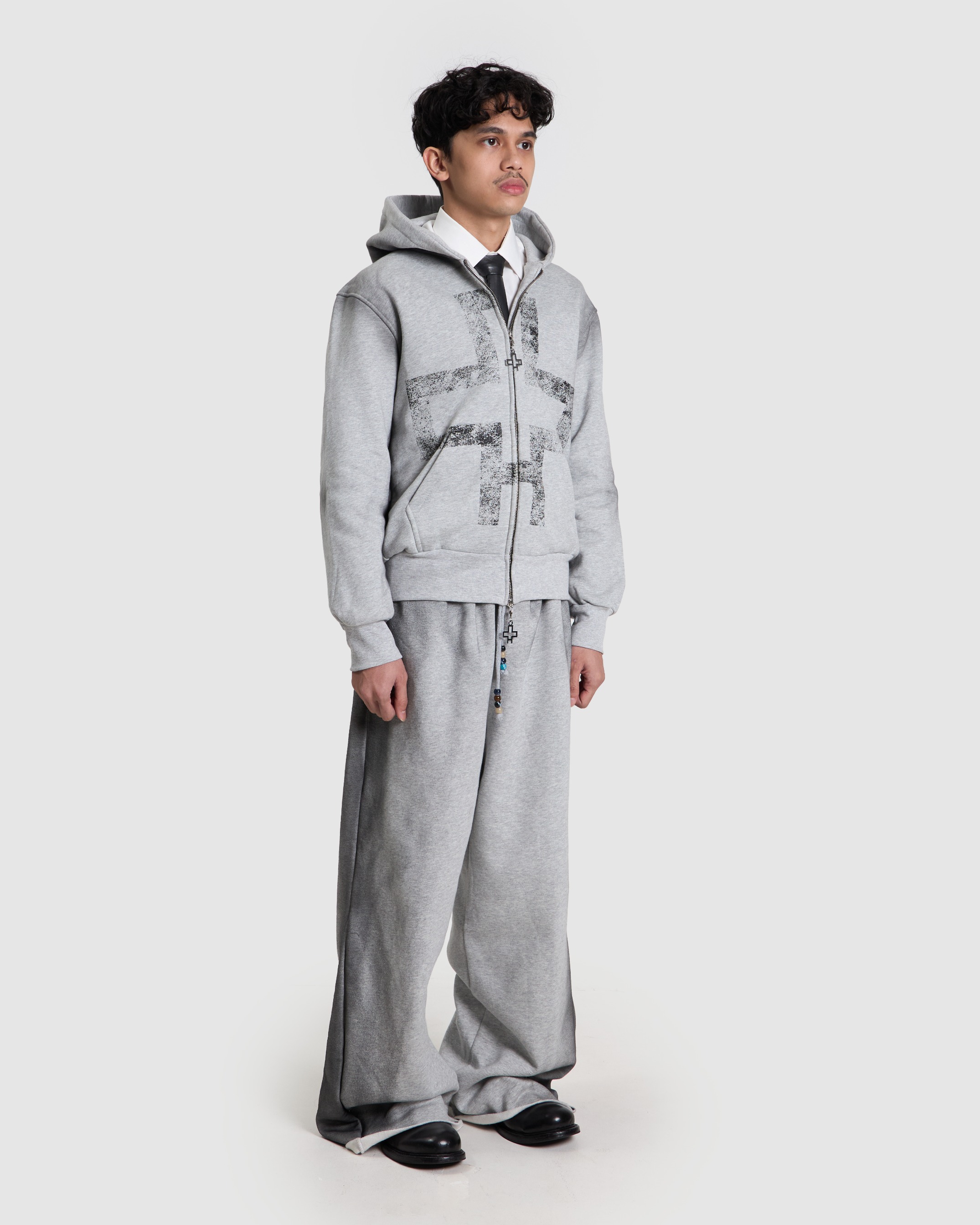 Cross Grey Hoodie
