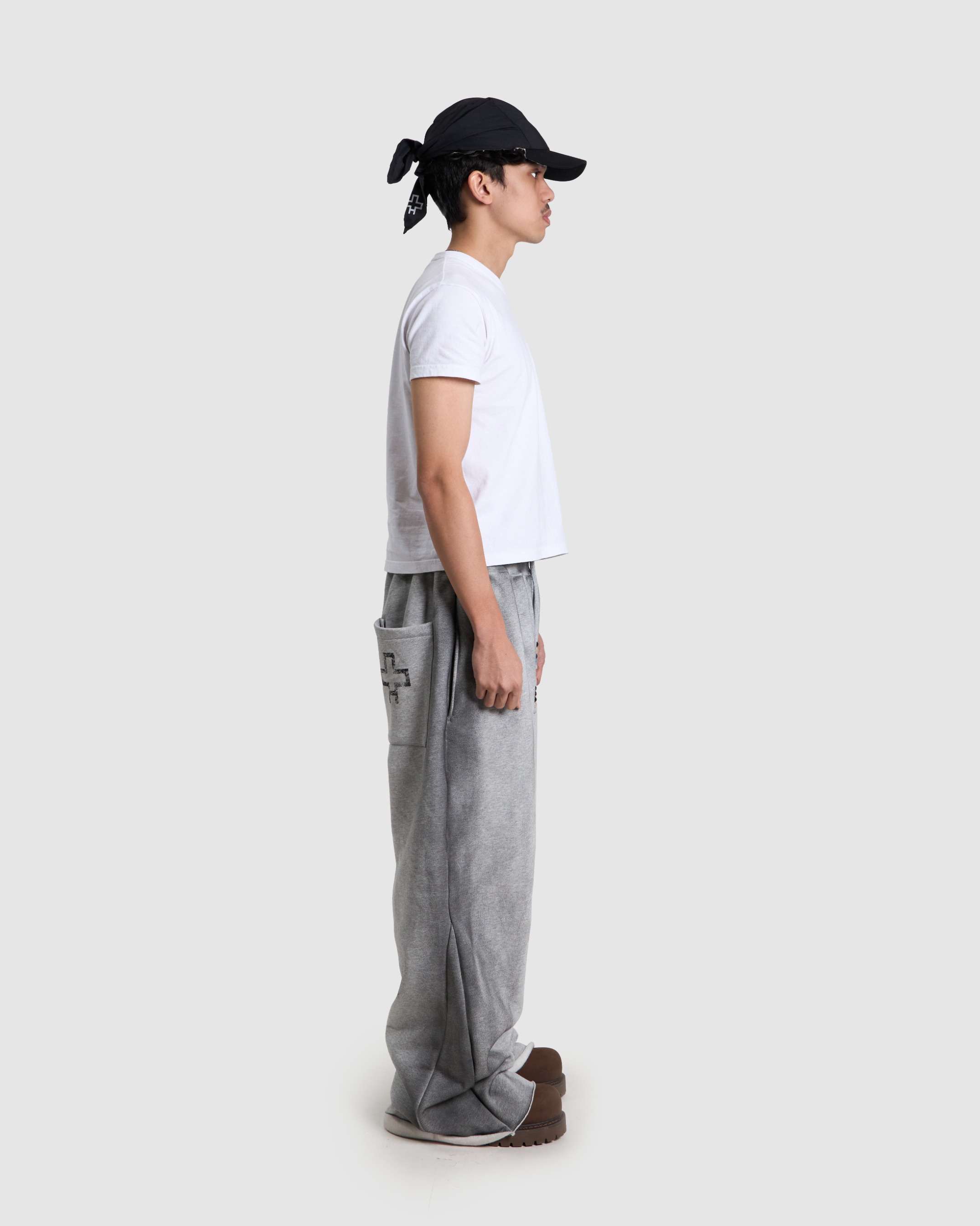 Grey Cross Sweatpants