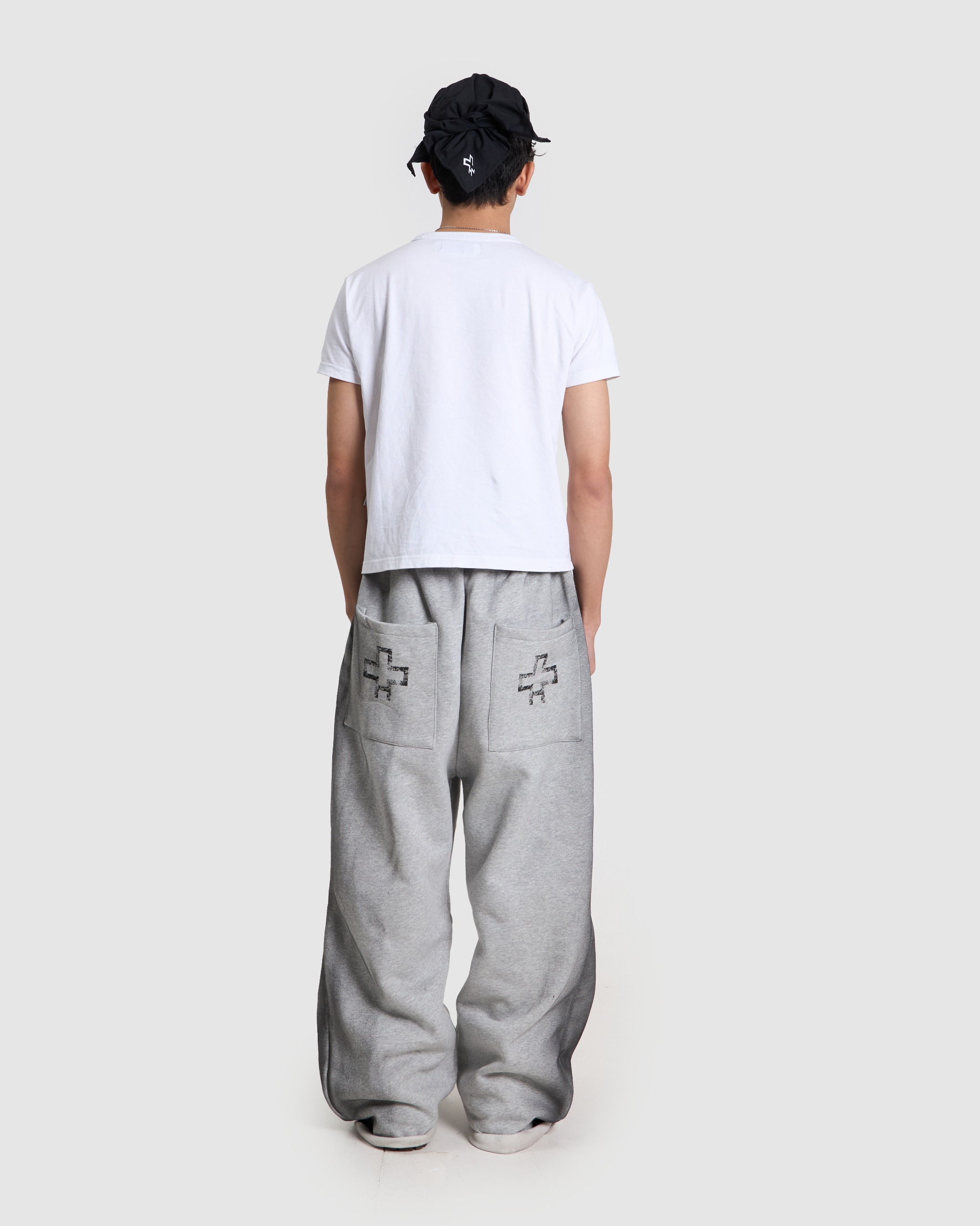 Grey Cross Sweatpants