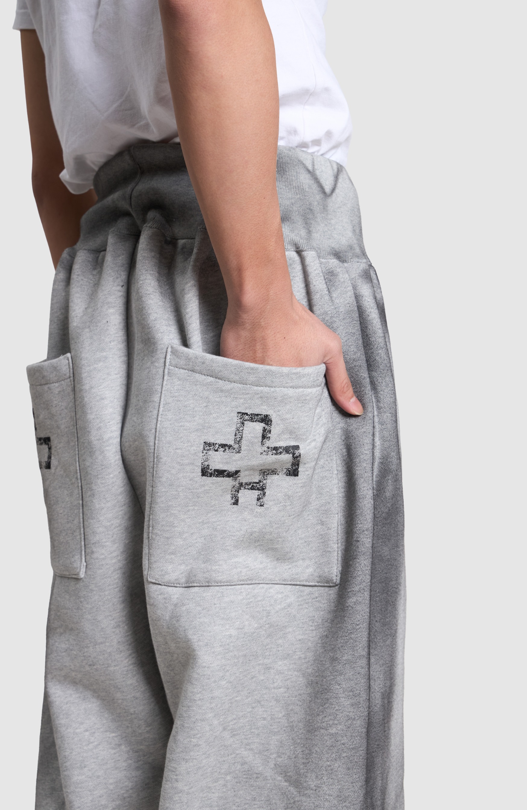 Grey Cross Sweatpants
