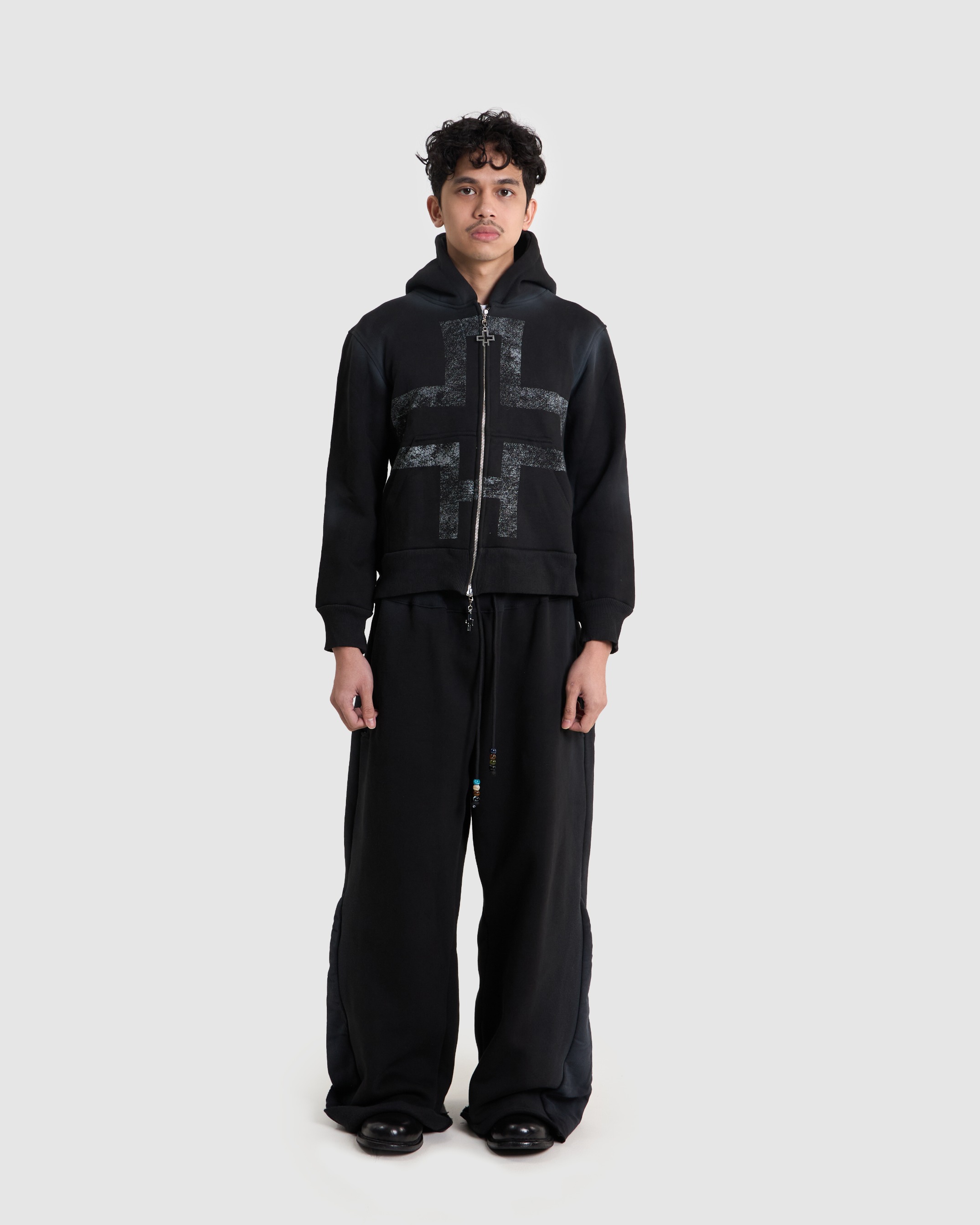 Cross Black Hoodie