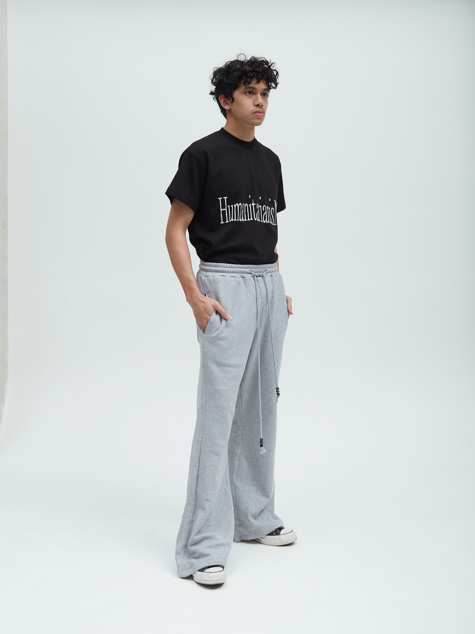Flare Sweat Pants Gray