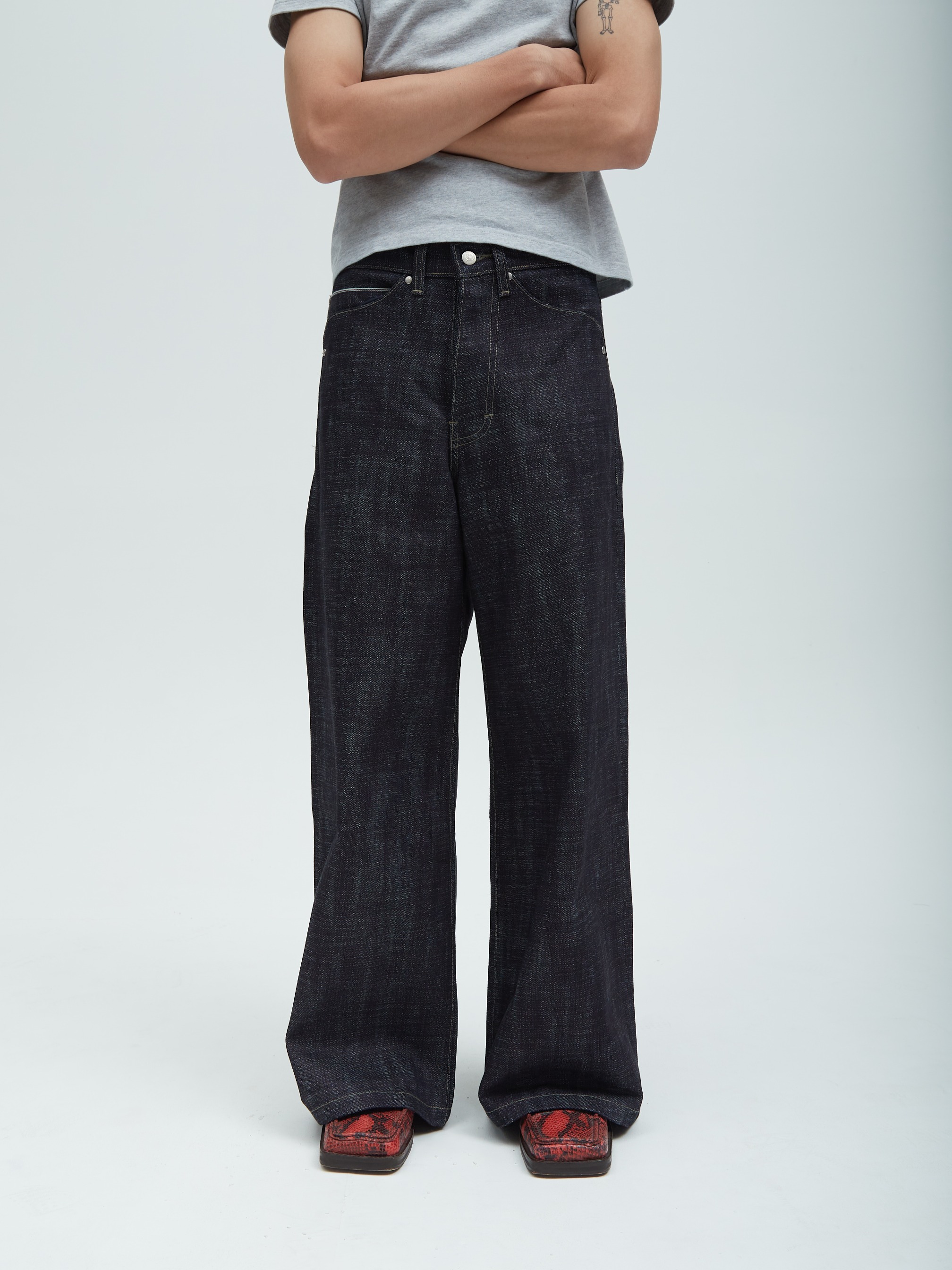 Raw Denim Baggy Red Line Selvedge