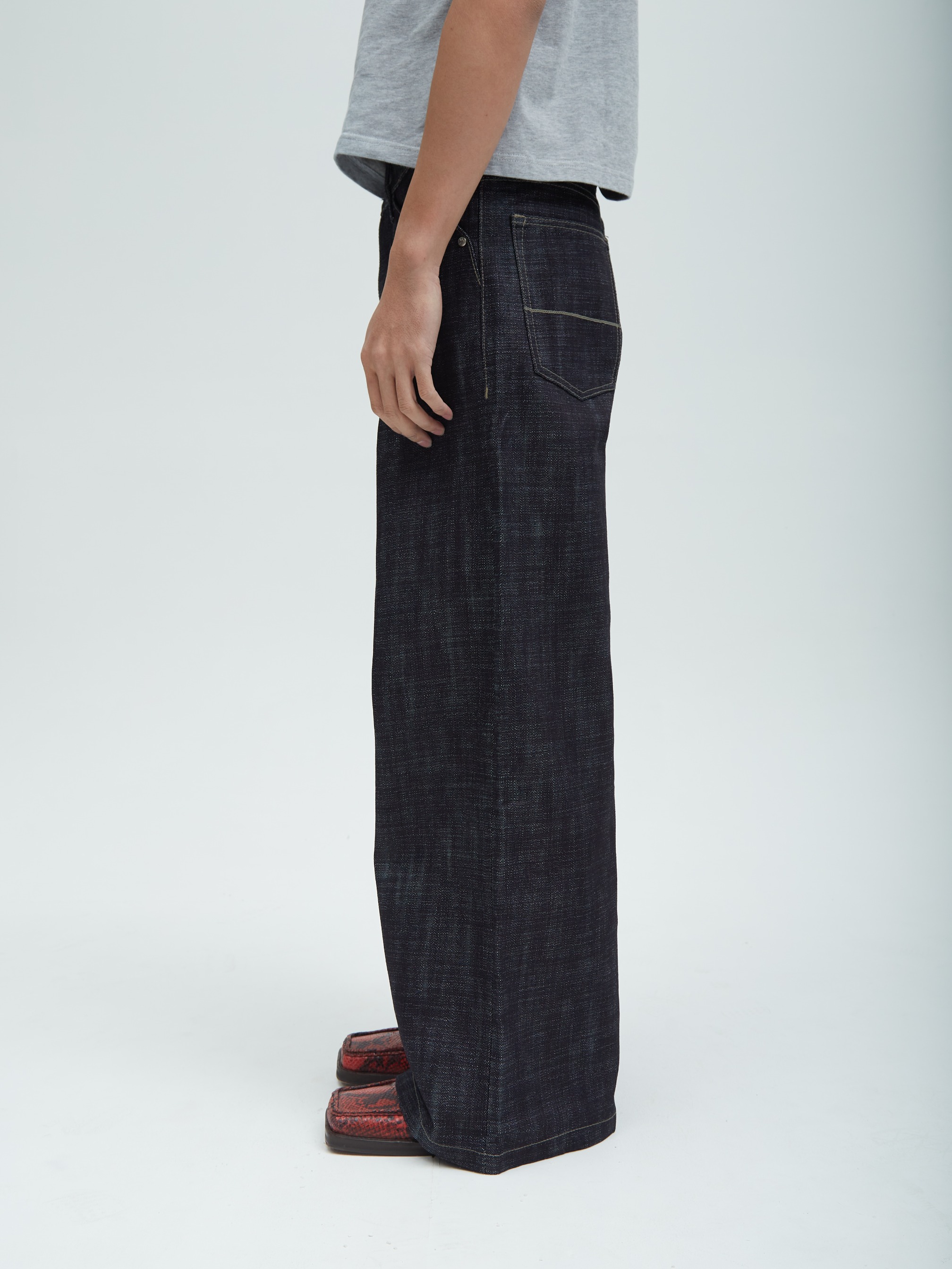 Raw Denim Baggy Red Line Selvedge