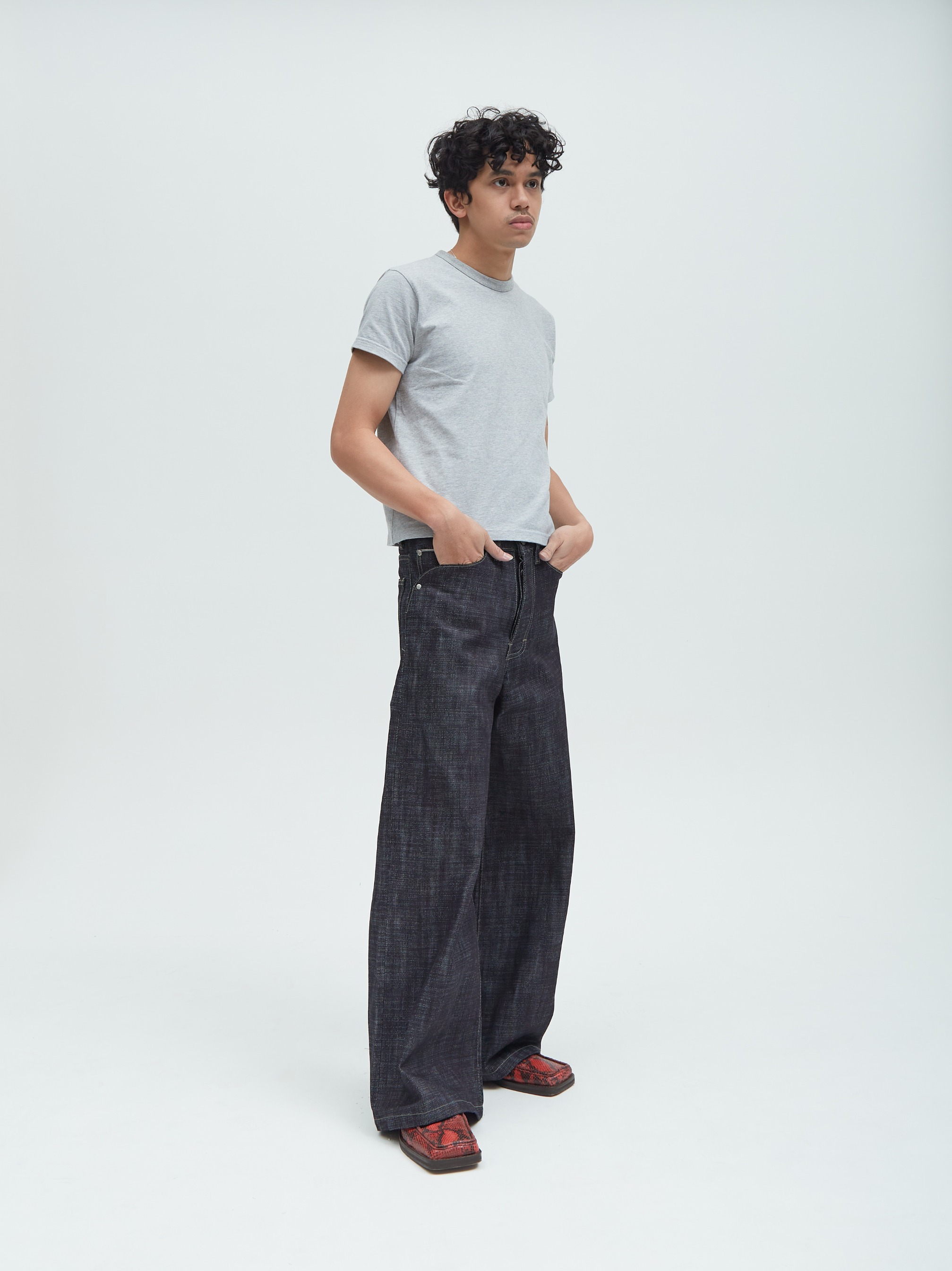 Raw Denim Baggy Red Line Selvedge