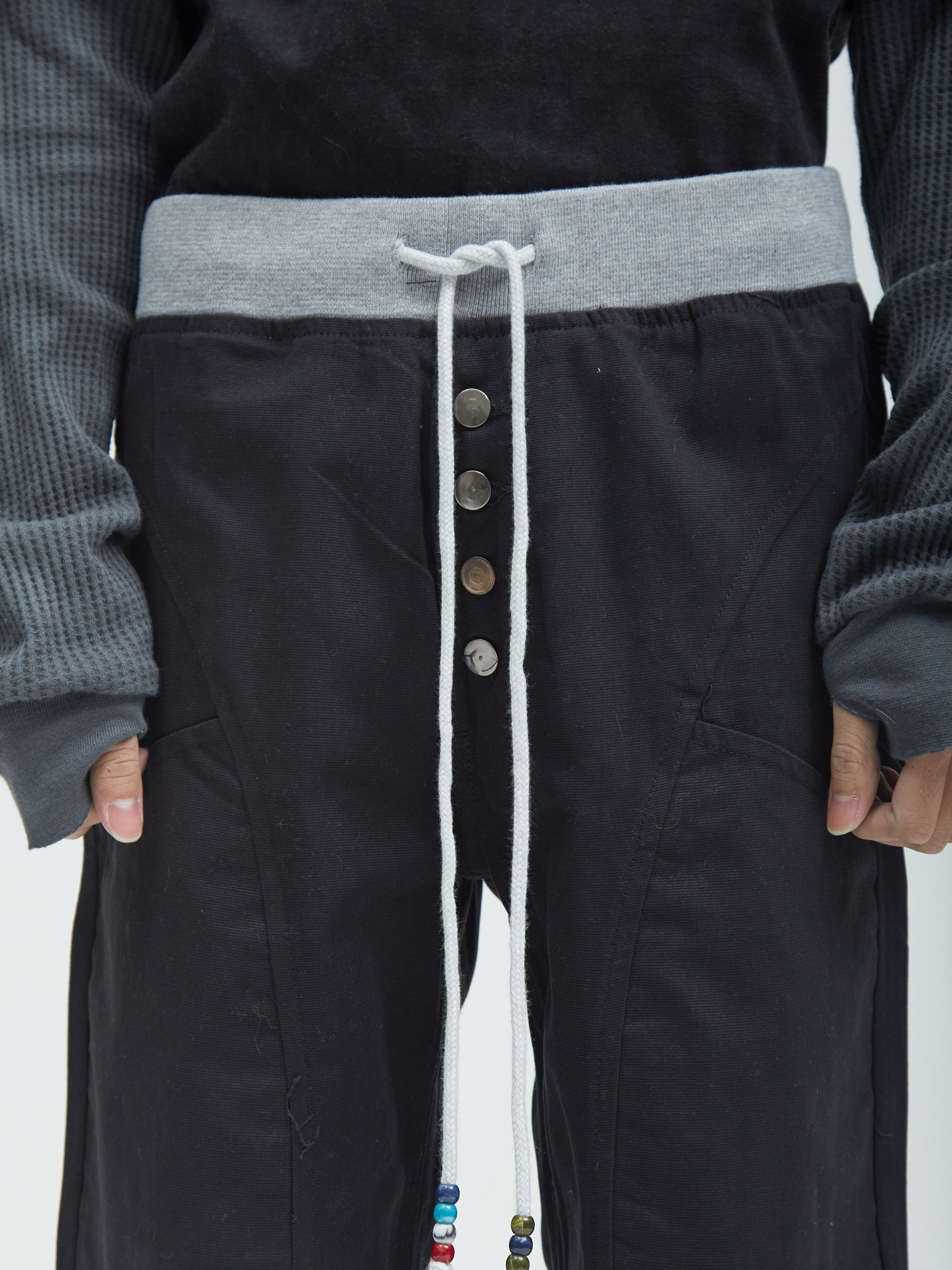 Relaxed Canvas Pants Black