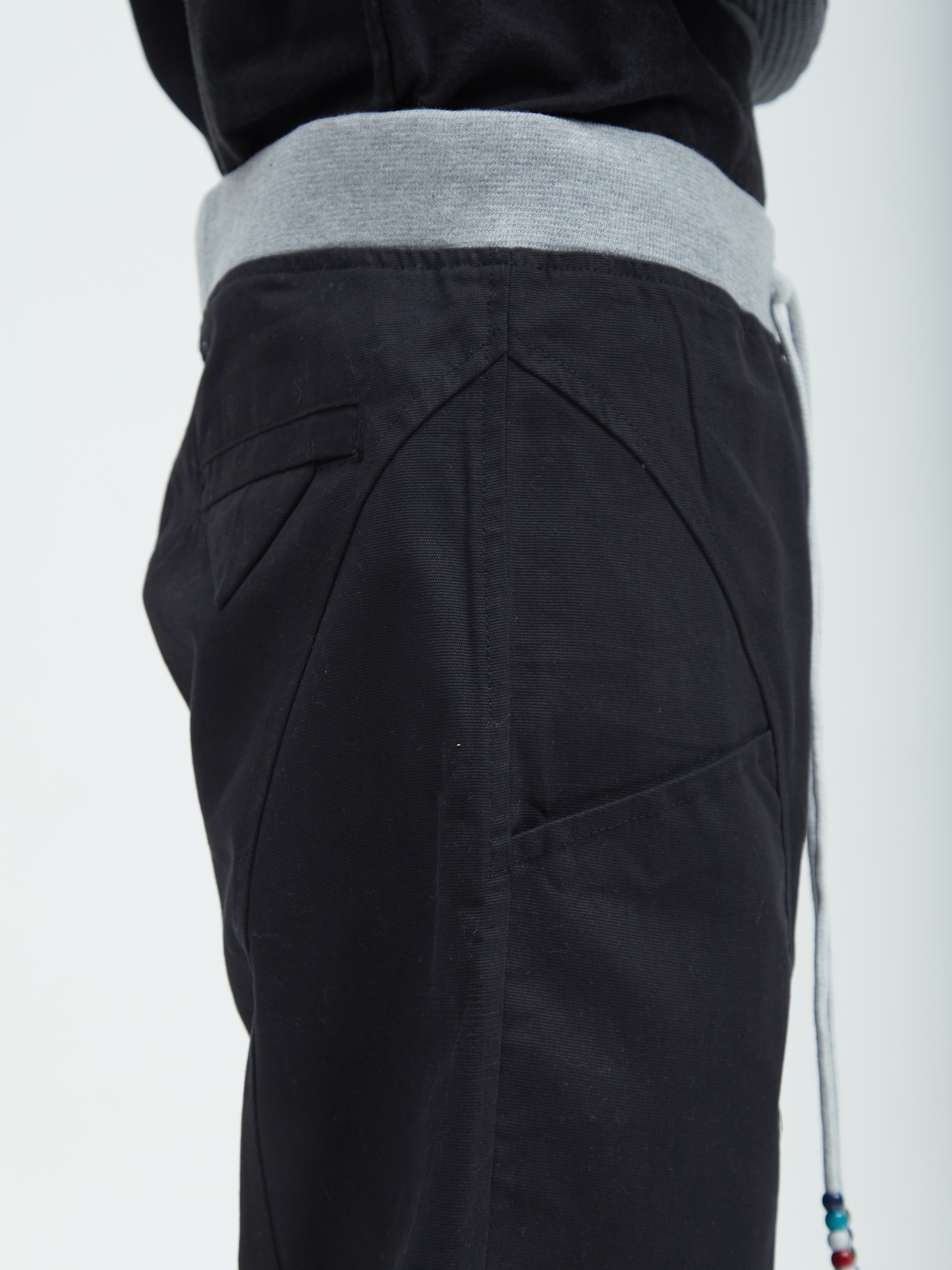 Relaxed Canvas Pants Black