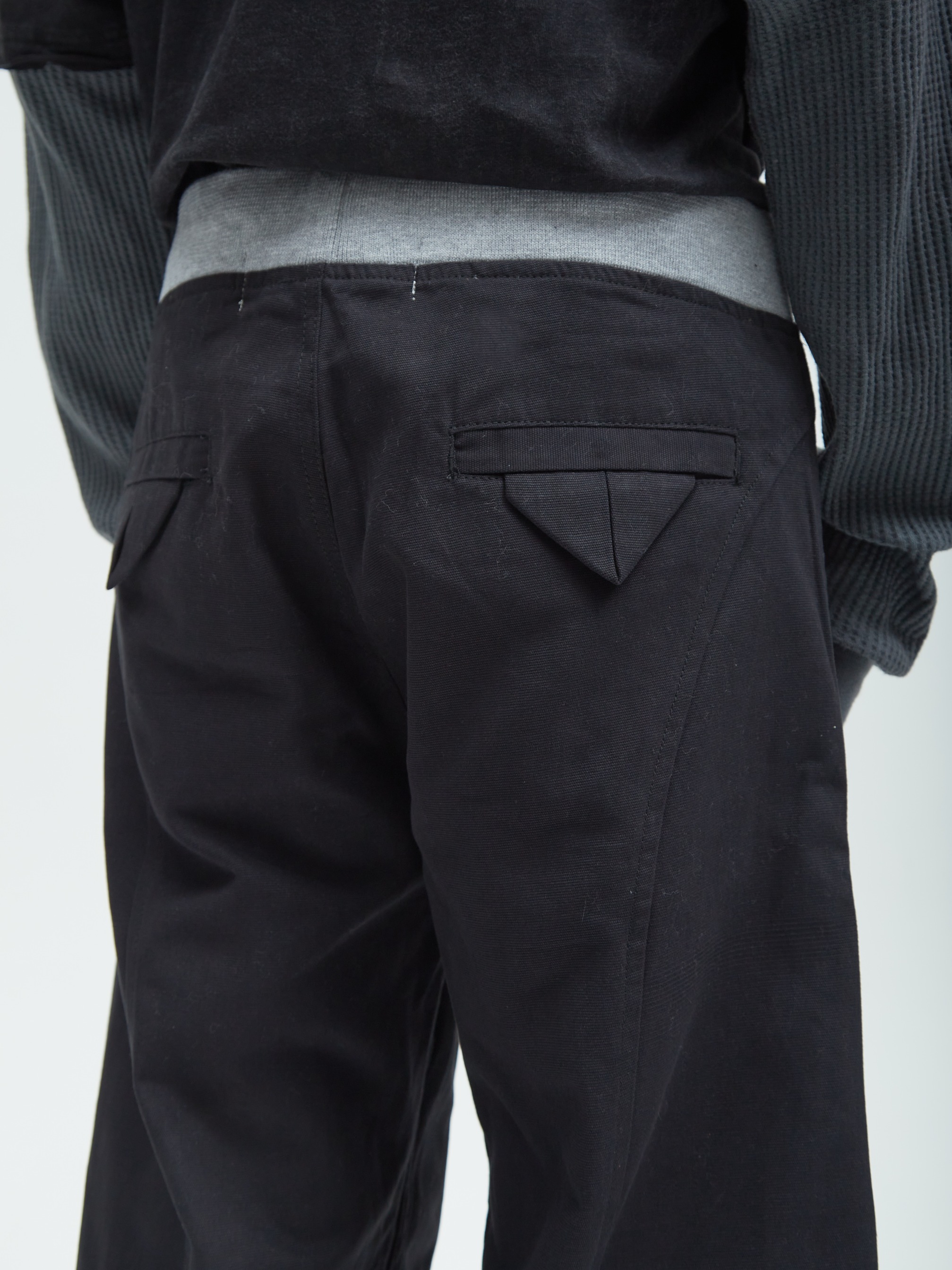 Relaxed Canvas Pants Black