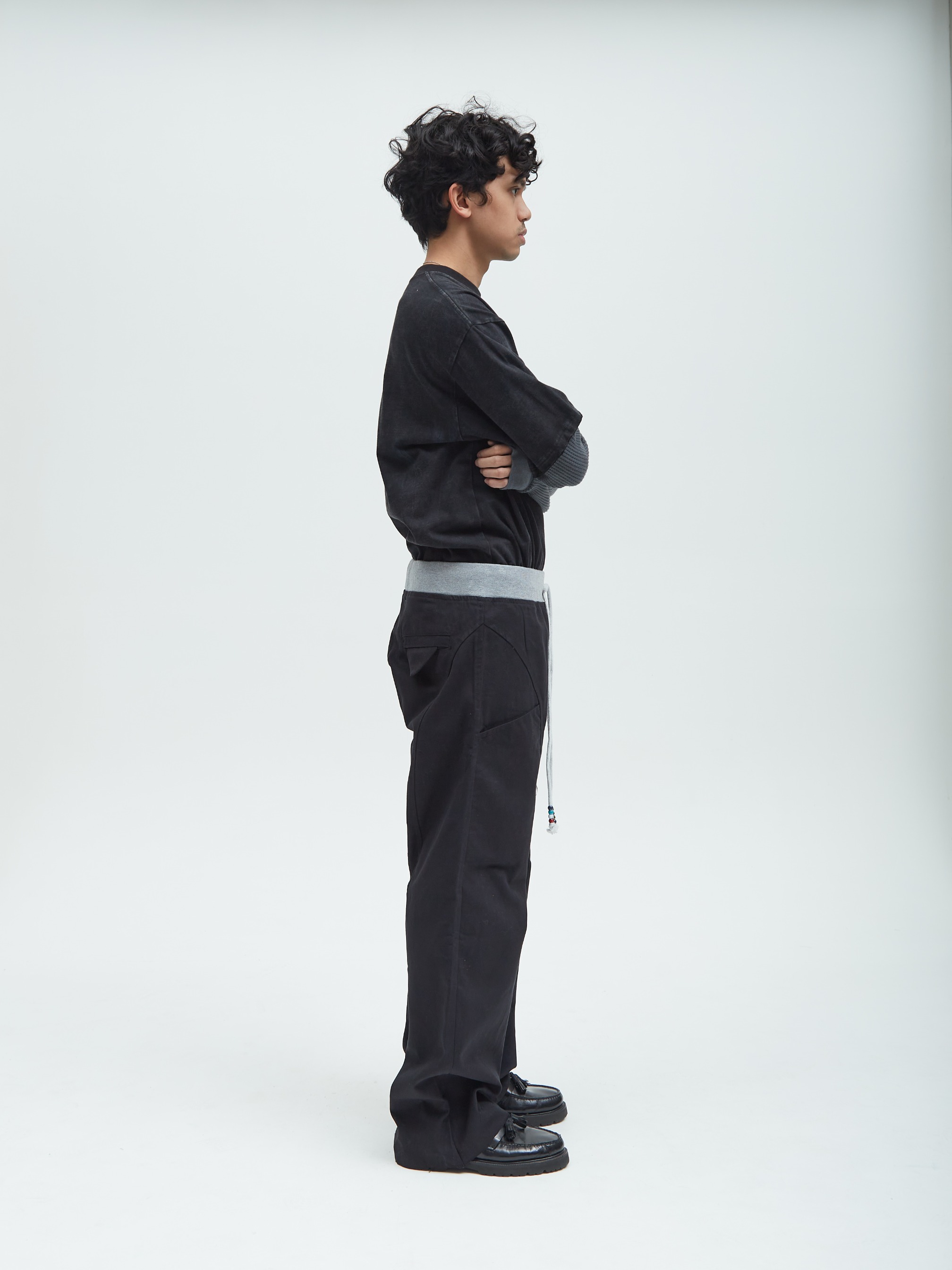Relaxed Canvas Pants Black