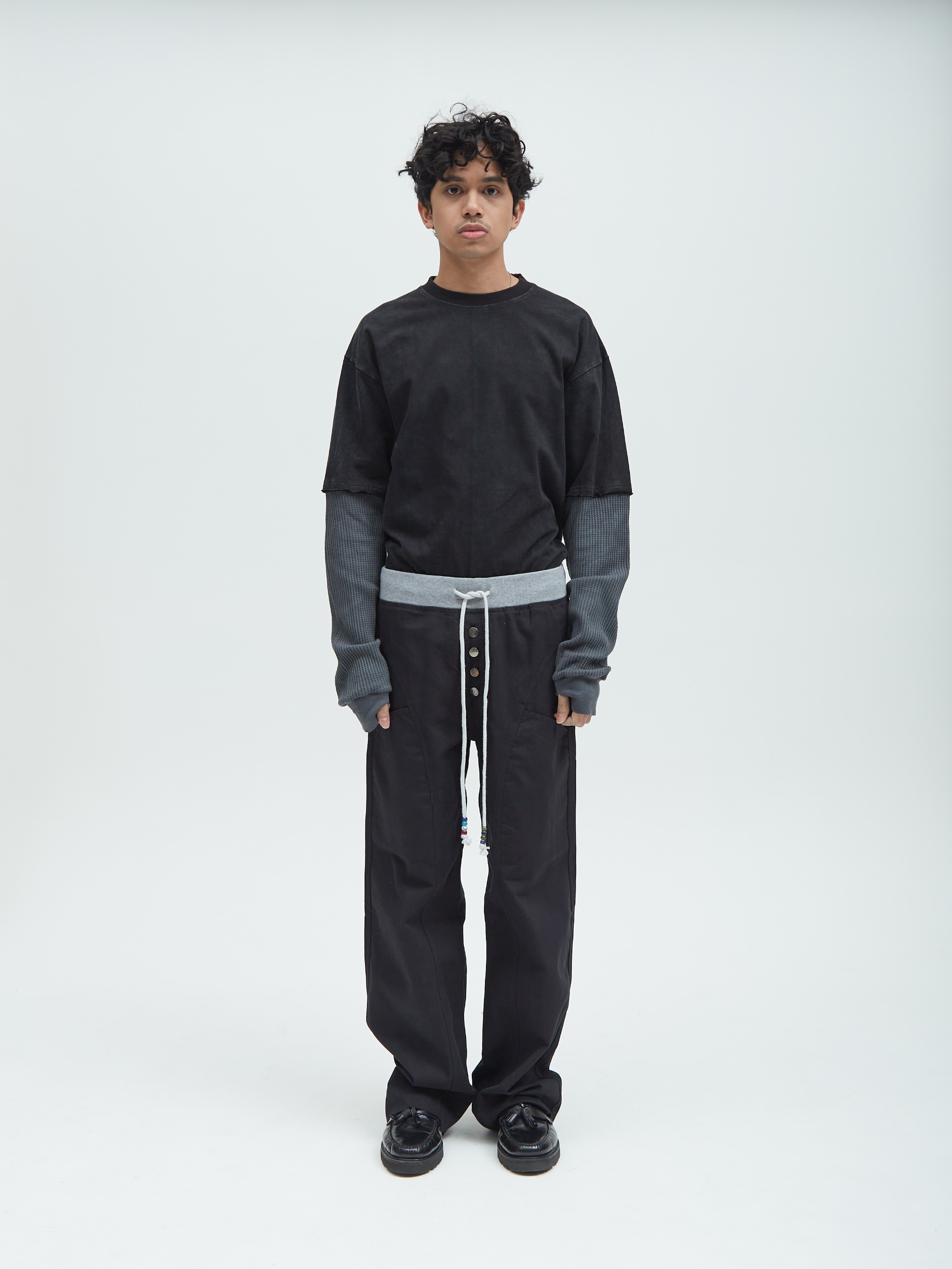 Relaxed Canvas Pants Black