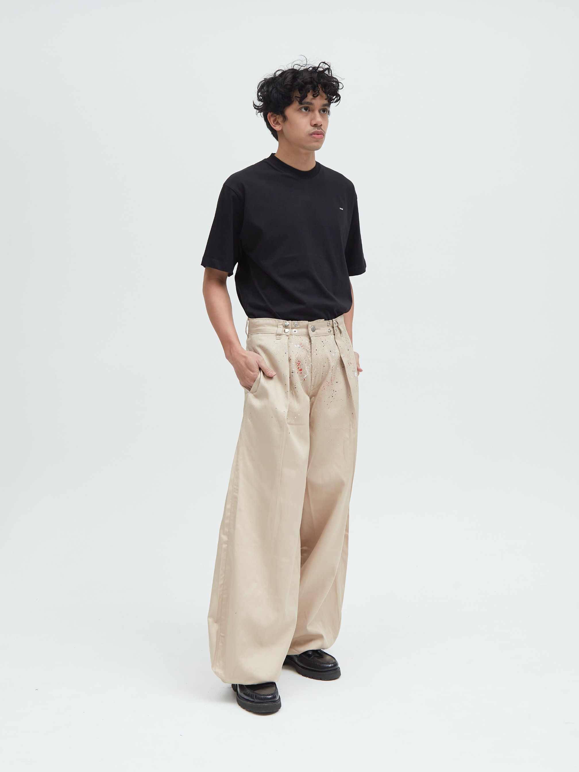 Tobi Pants  Splatter Cream 