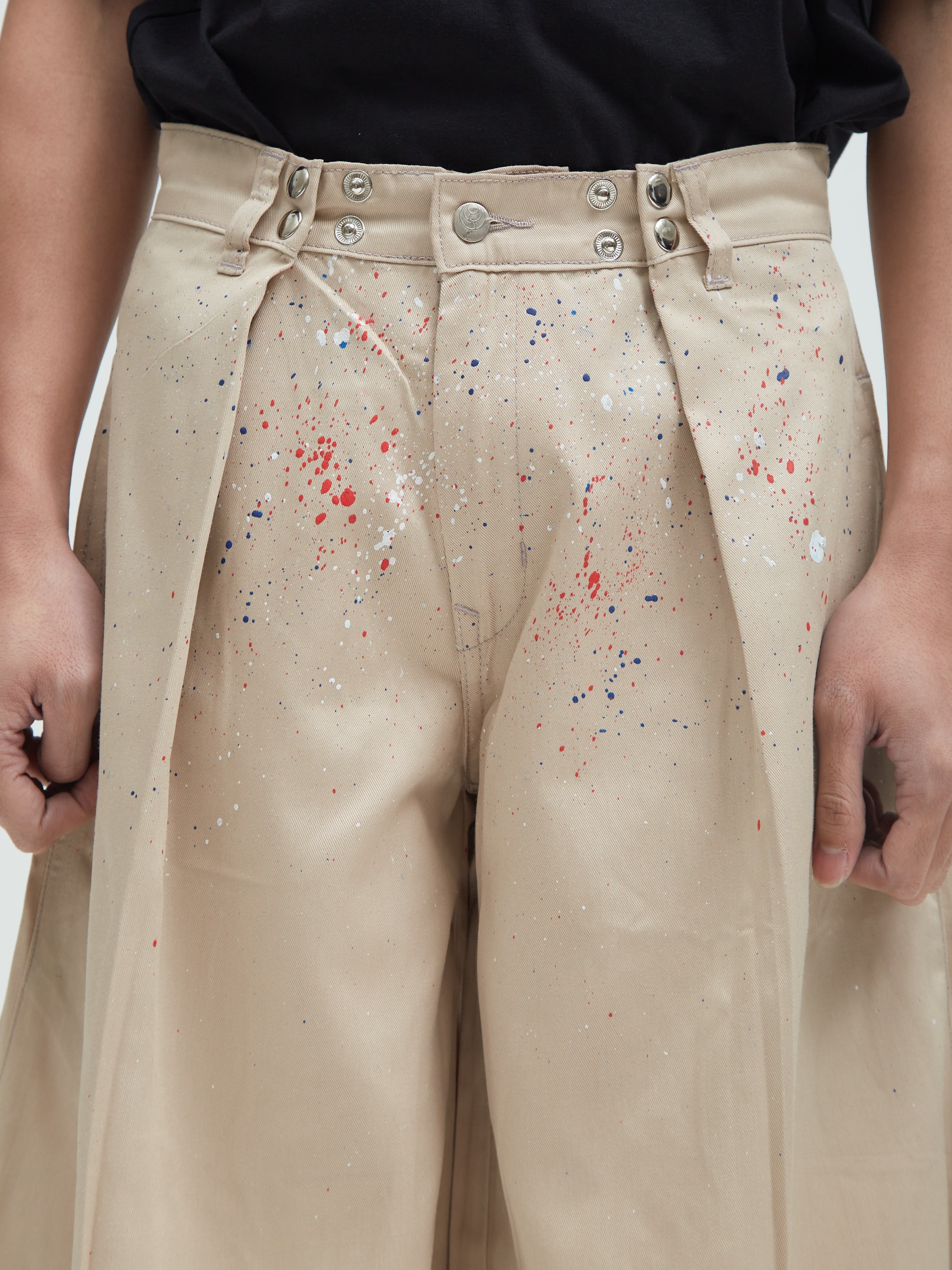 Tobi Pants  Splatter Cream 