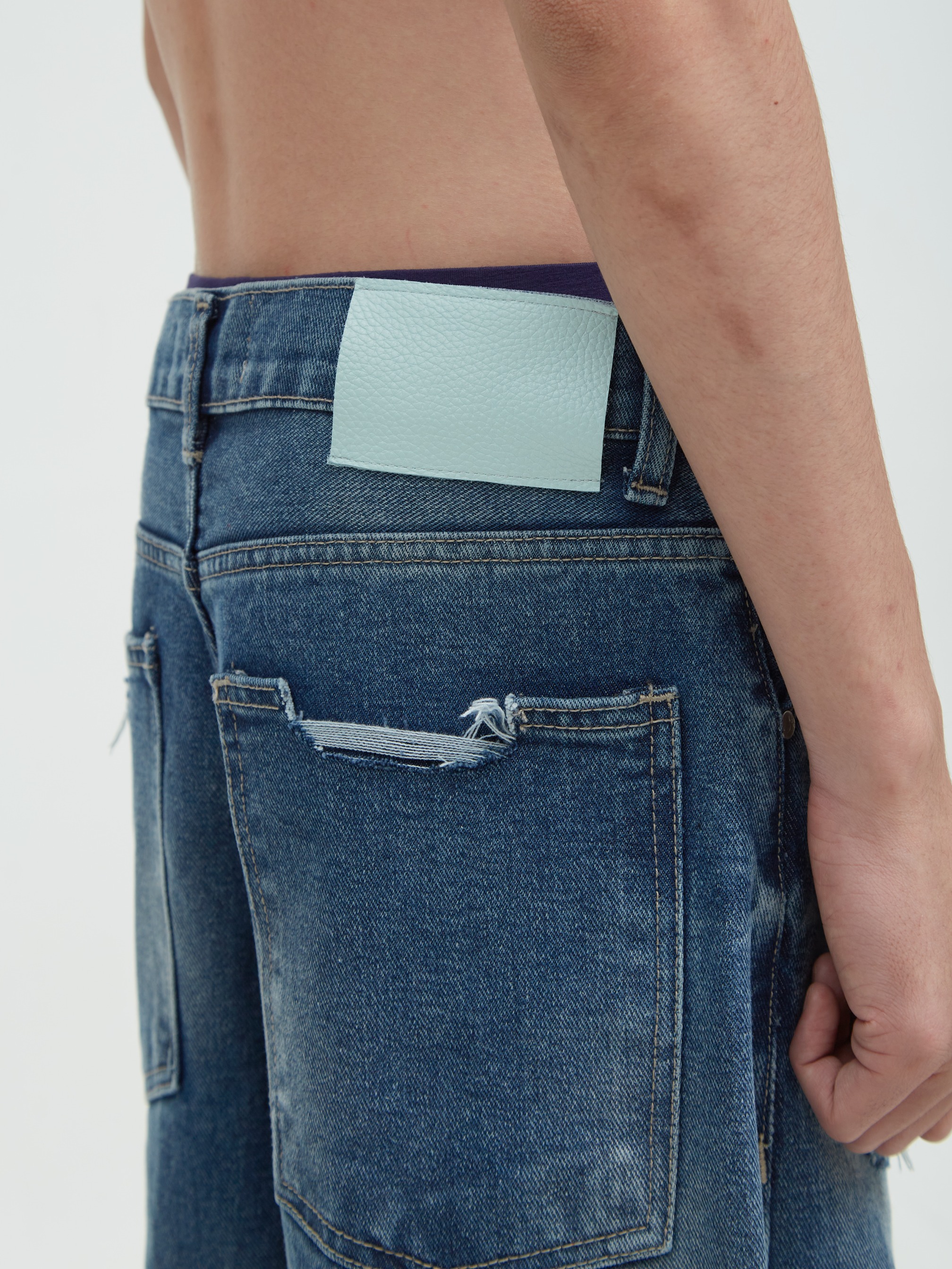 Carter Jeans Distressed Washed Blue