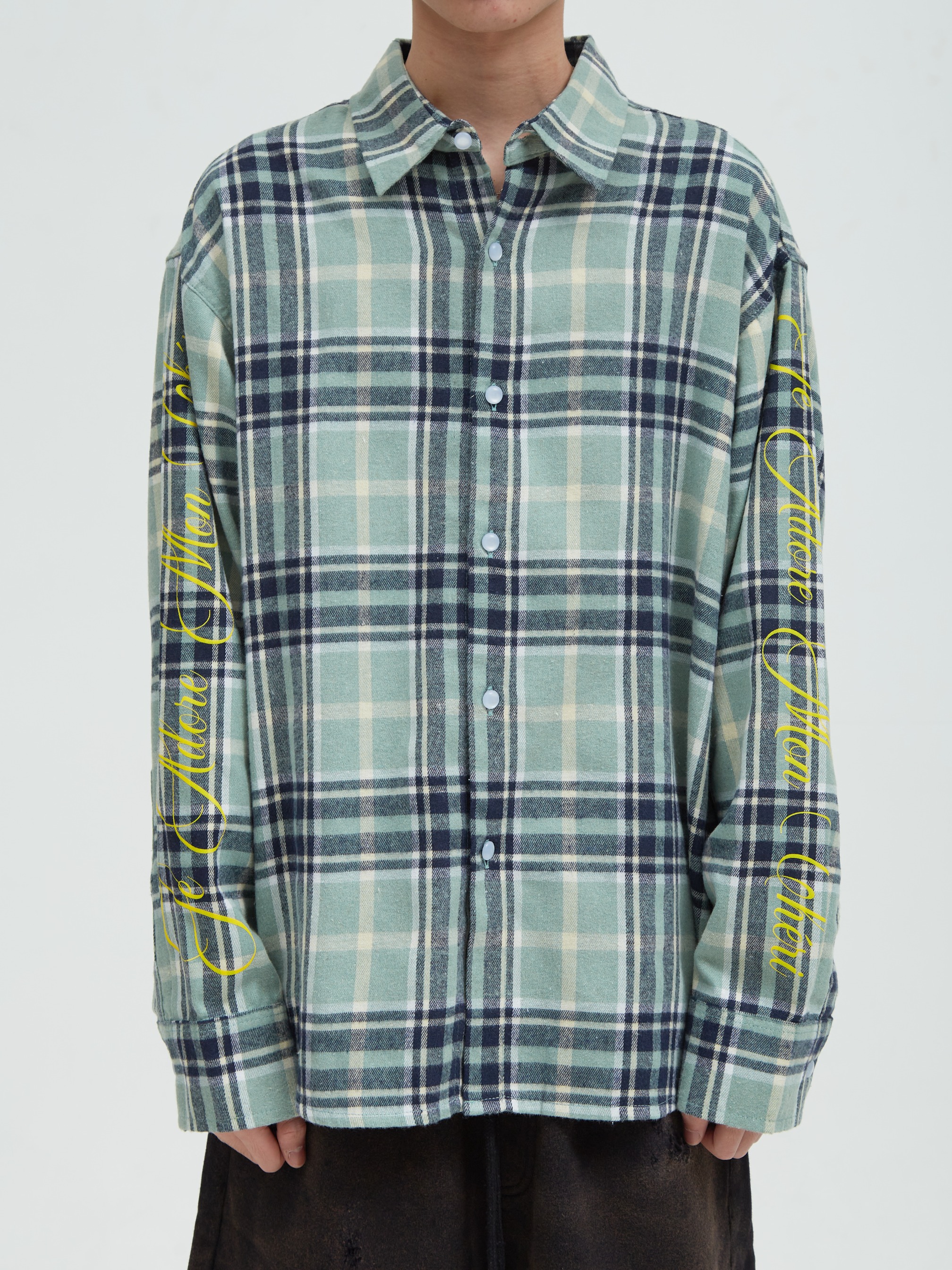 Printed Flannel Green