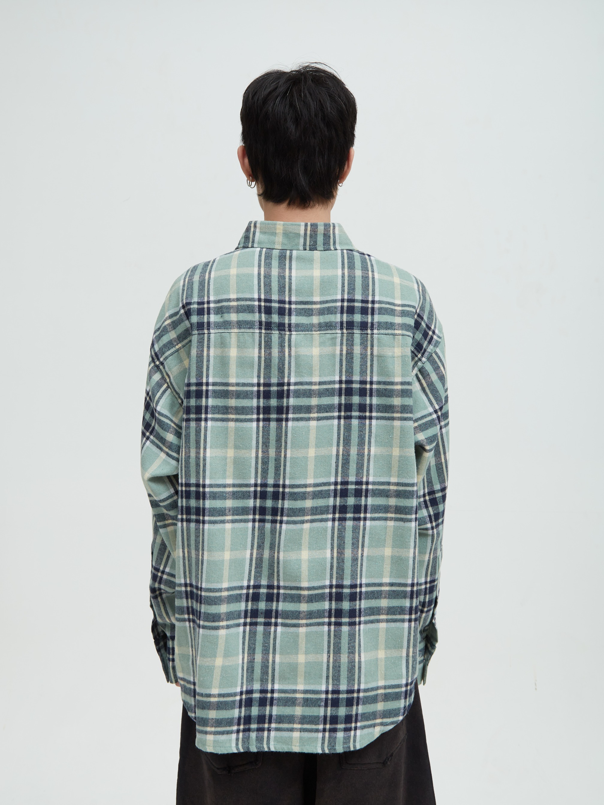 Printed Flannel Green