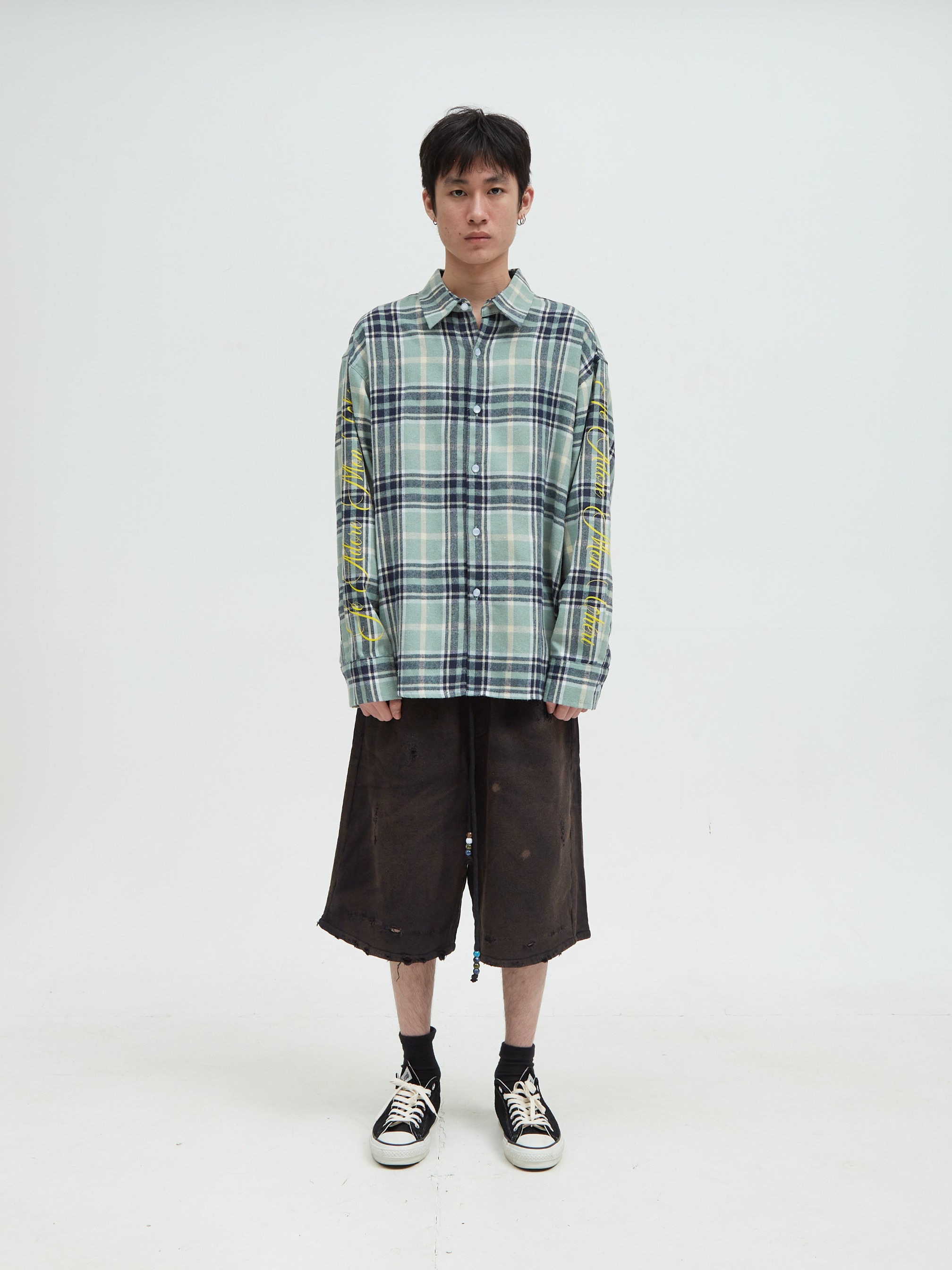 Printed Flannel Green