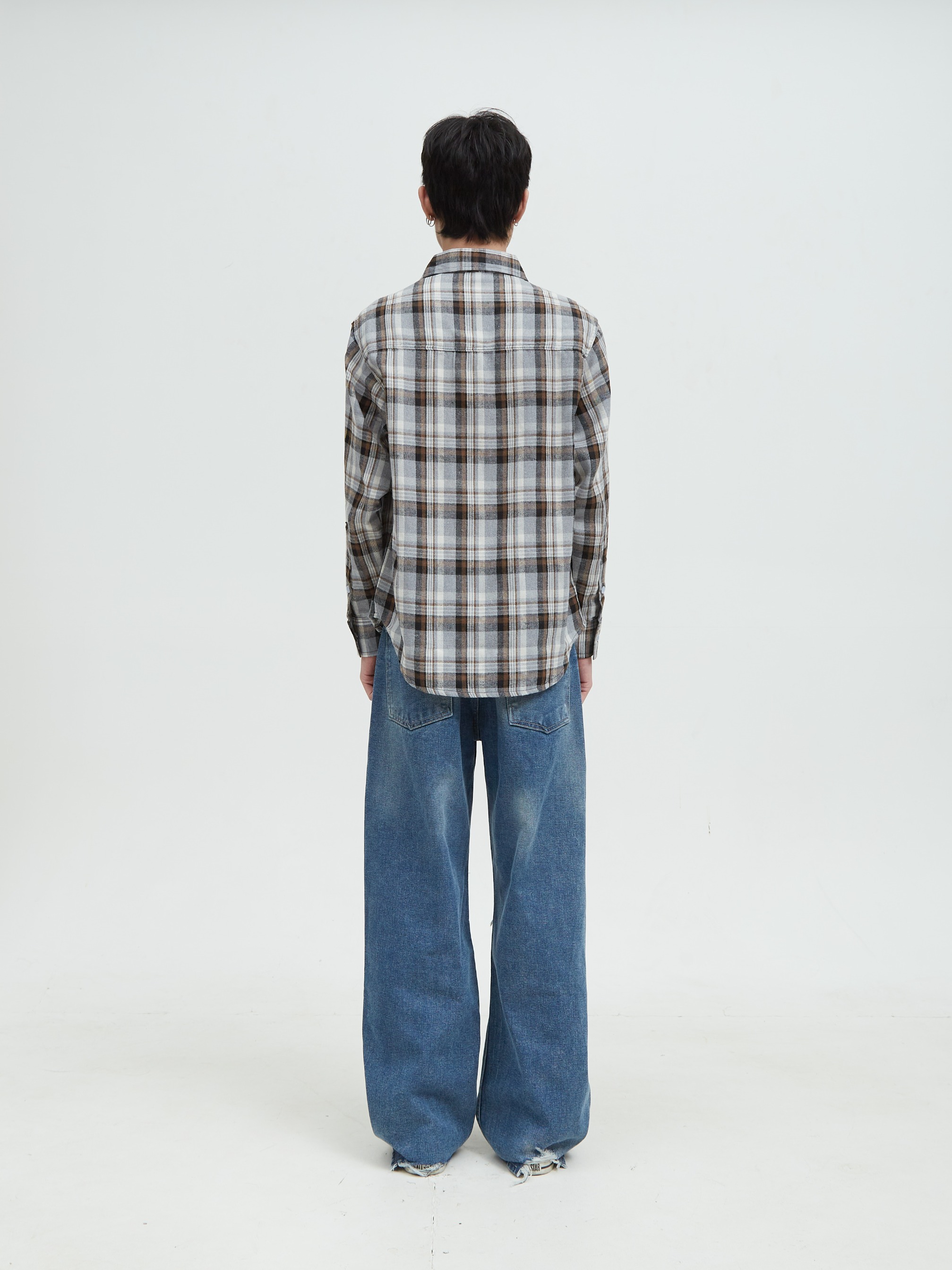 Printed Flannel Gray