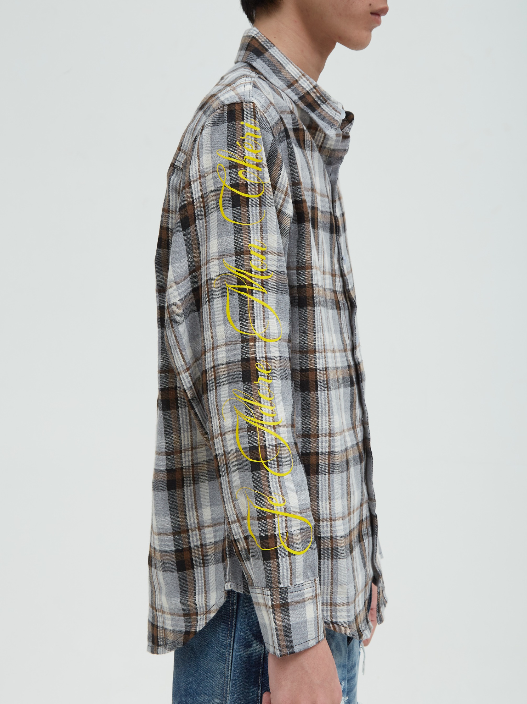 Printed Flannel Gray