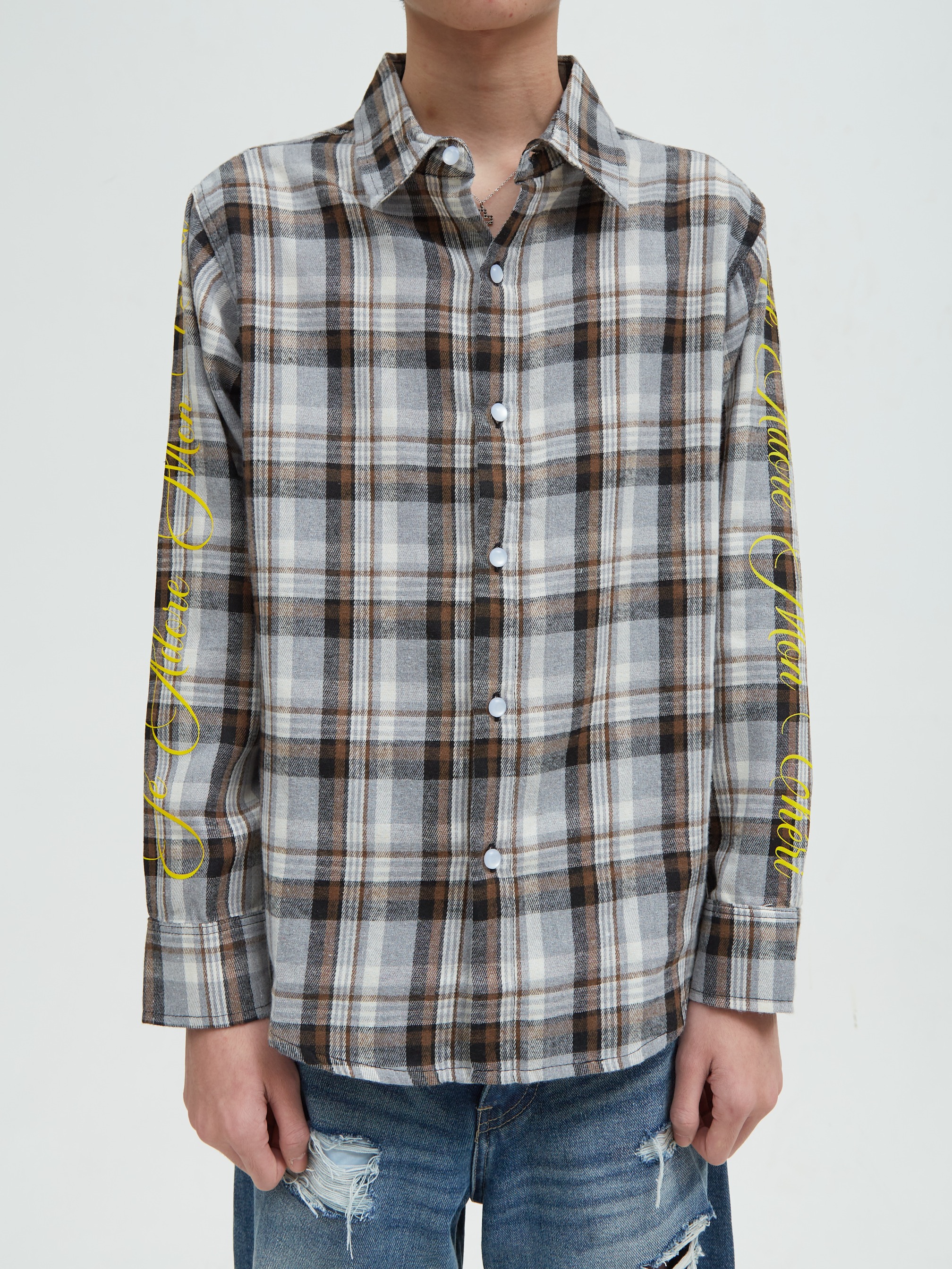 Printed Flannel Gray
