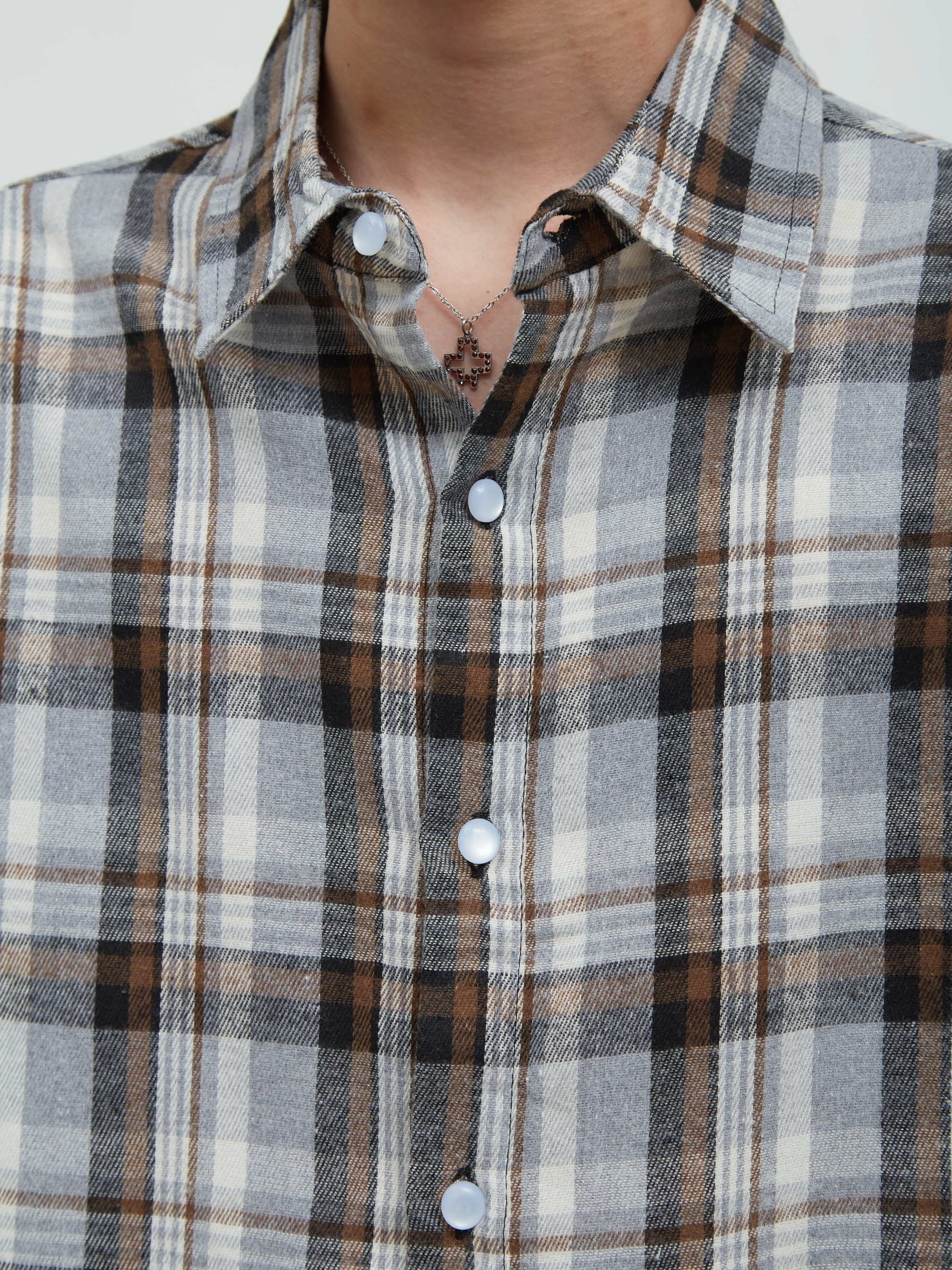 Printed Flannel Gray