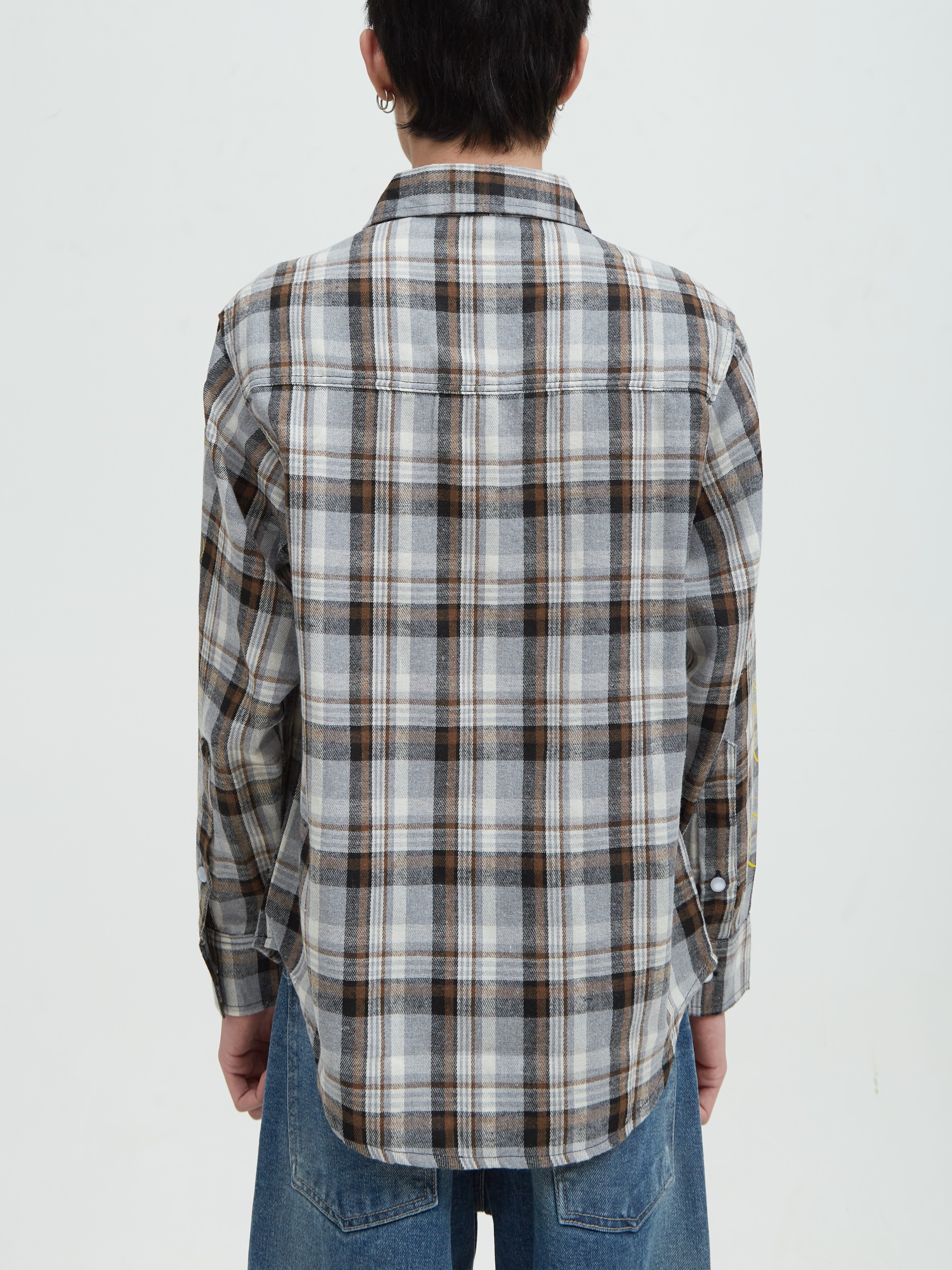 Printed Flannel Gray