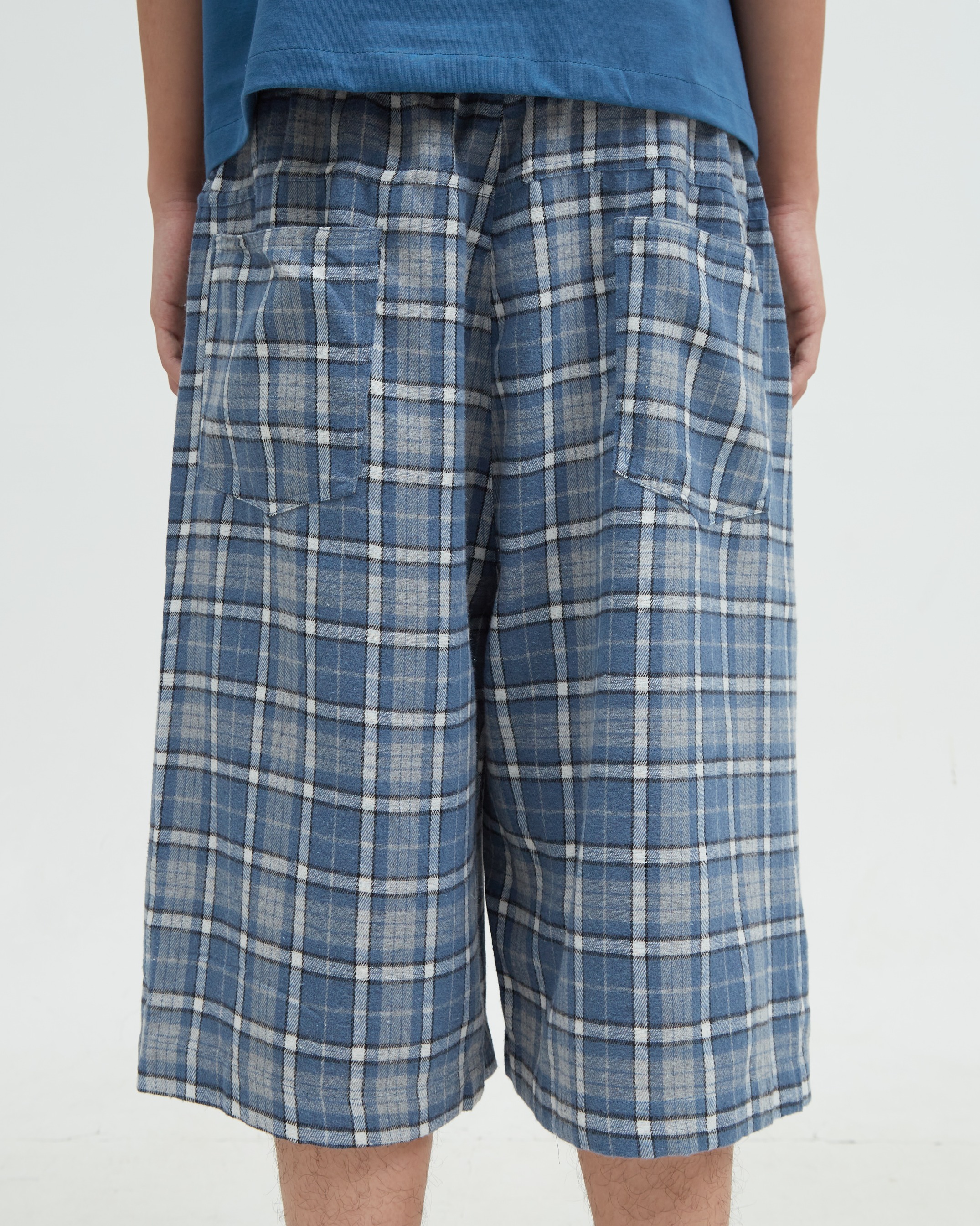 Flannel Short Blue