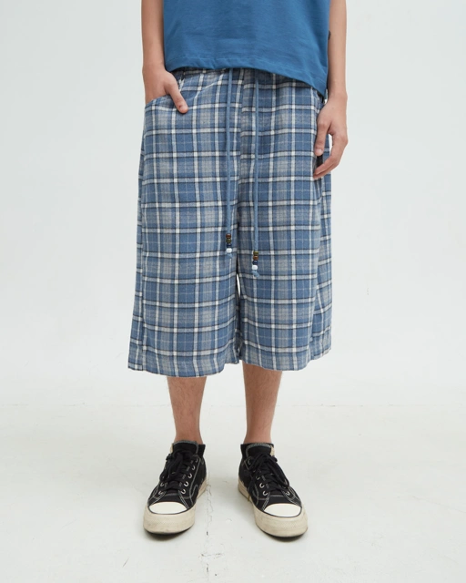 Image of Flannel Short Blue