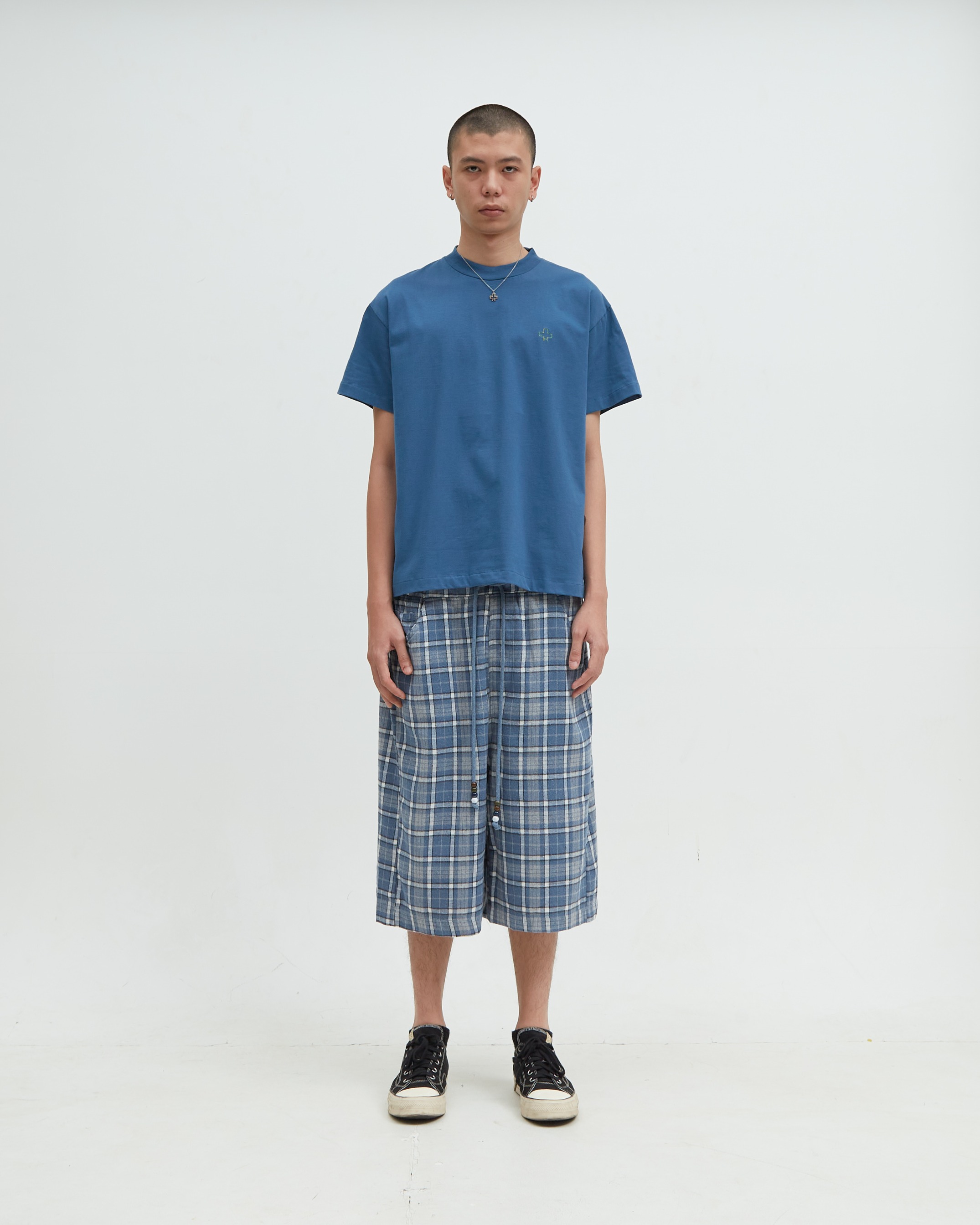 Flannel Short Blue