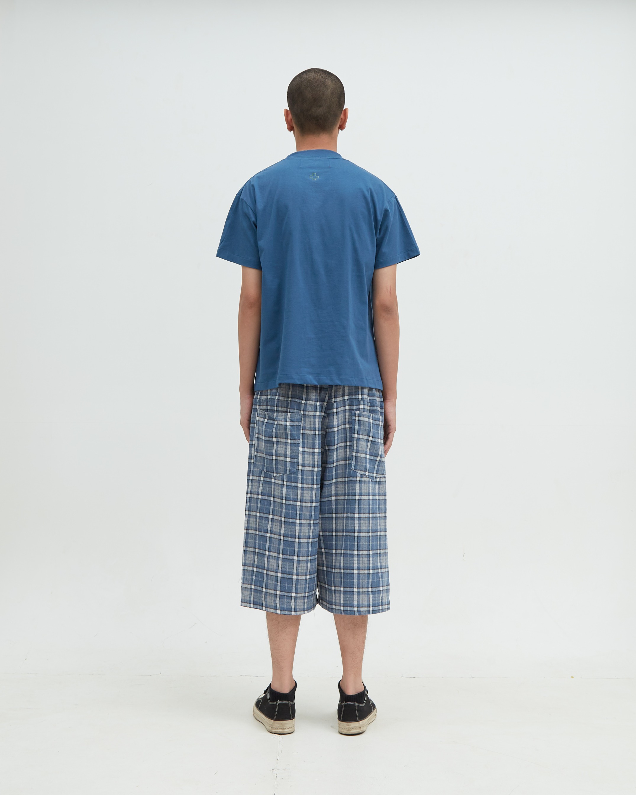 Flannel Short Blue