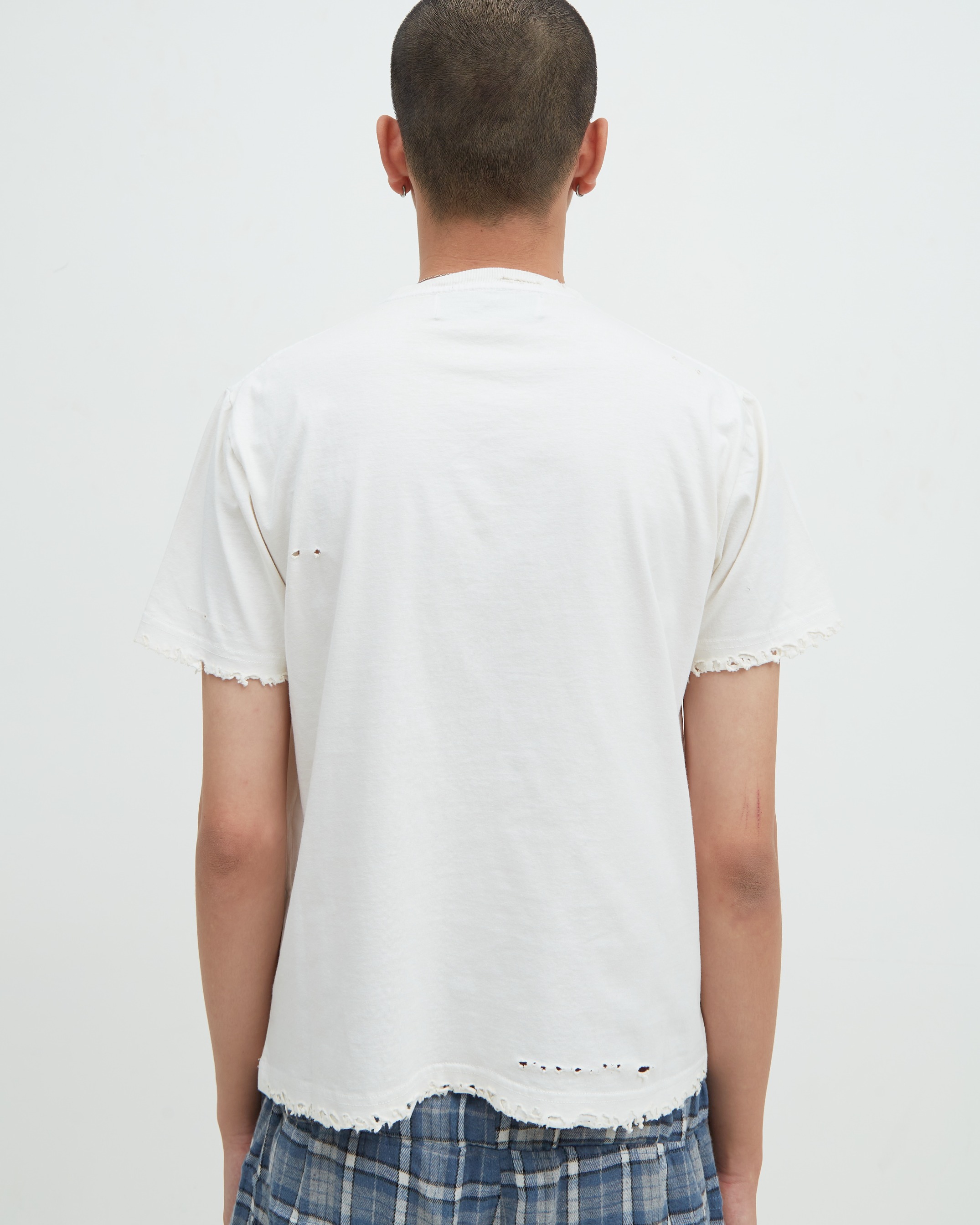 Distress Tee White