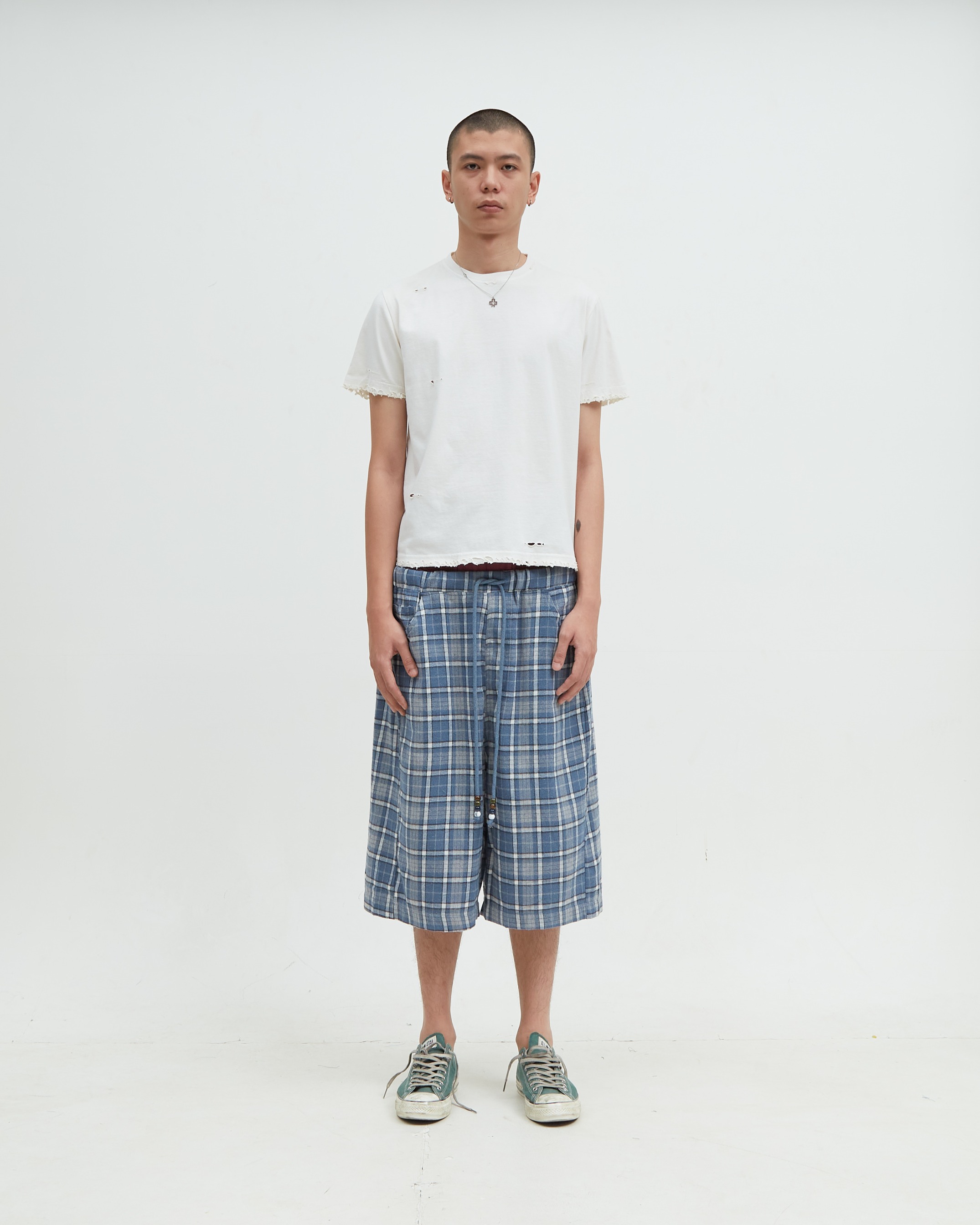 Distress Tee White
