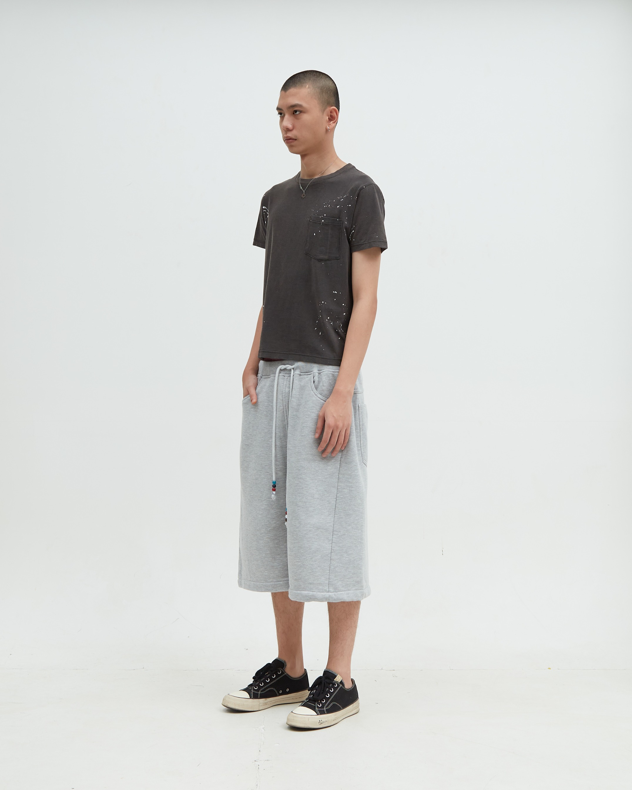 Sweat Short Misty Gray