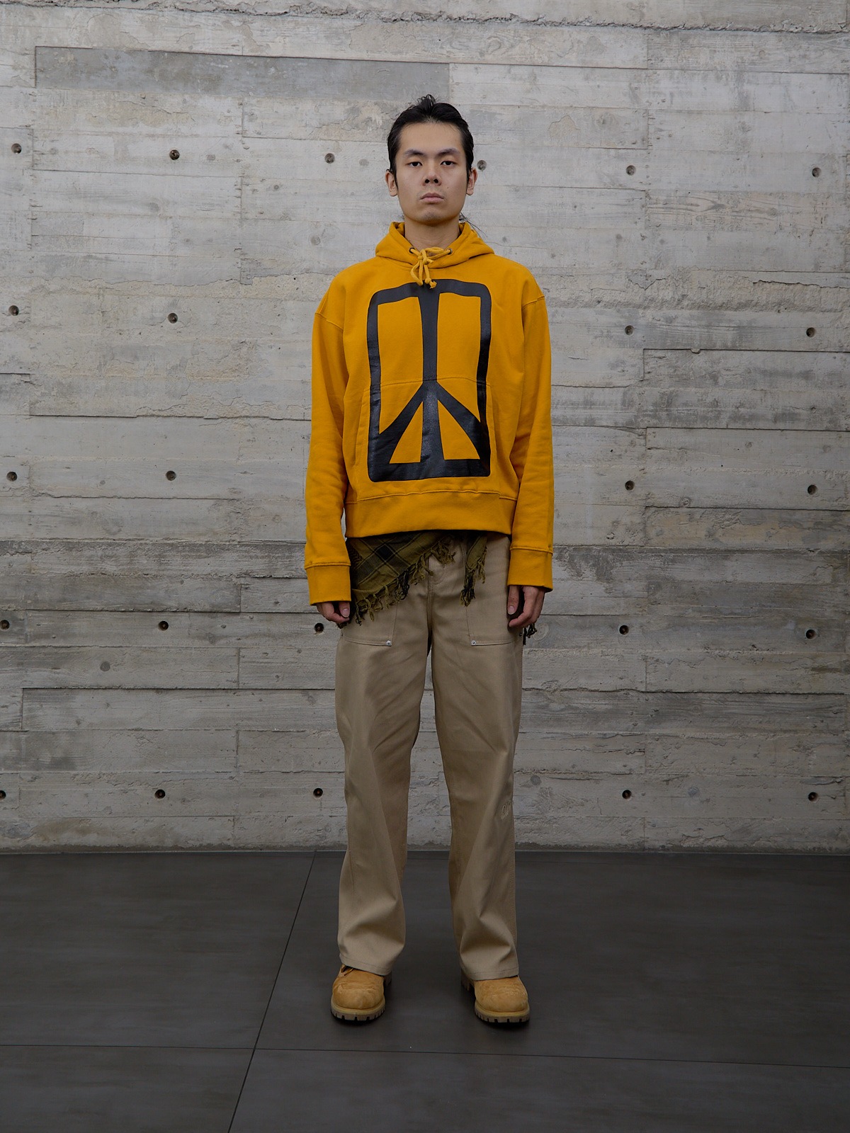 Peace Yellow Hoodie