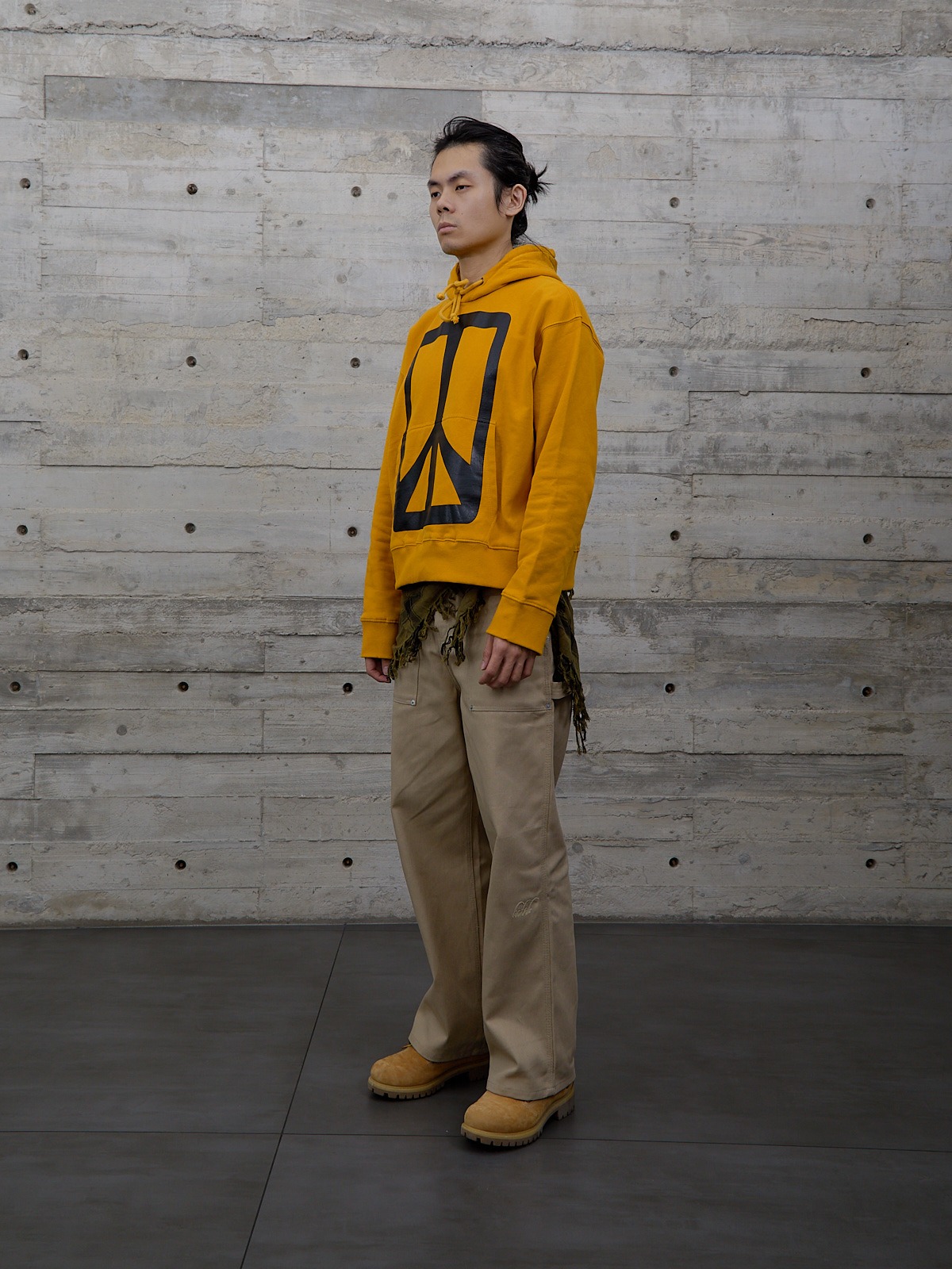 Peace Yellow Hoodie