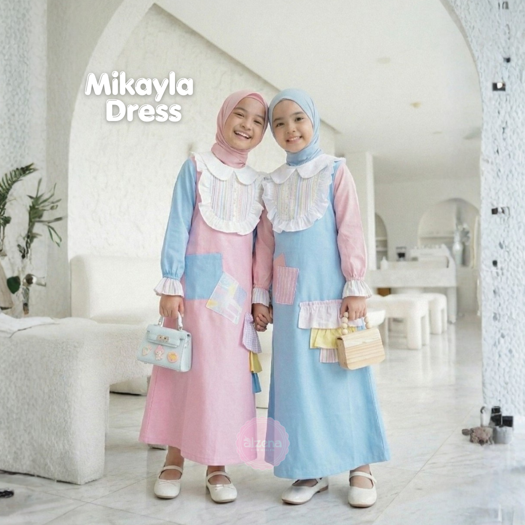 ππ₯π³ππ§π ππ’ππ¬ - Gamis Anak Perempuan Katun 2 - 14 Tahun Dress Mikayla Series