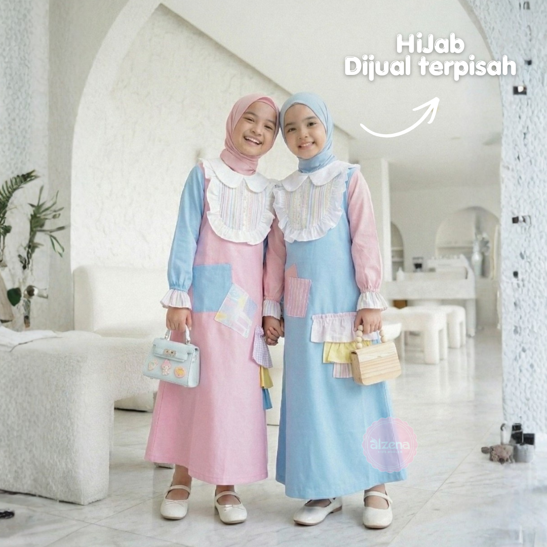 ππ₯π³ππ§π ππ’ππ¬ - Gamis Anak Perempuan Katun 2 - 14 Tahun Dress Mikayla Series