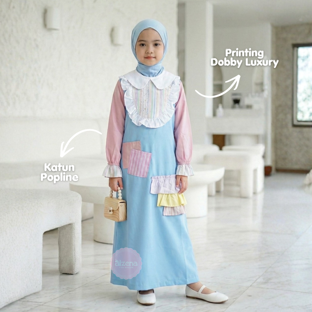 ππ₯π³ππ§π ππ’ππ¬ - Gamis Anak Perempuan Katun 2 - 14 Tahun Dress Mikayla Series