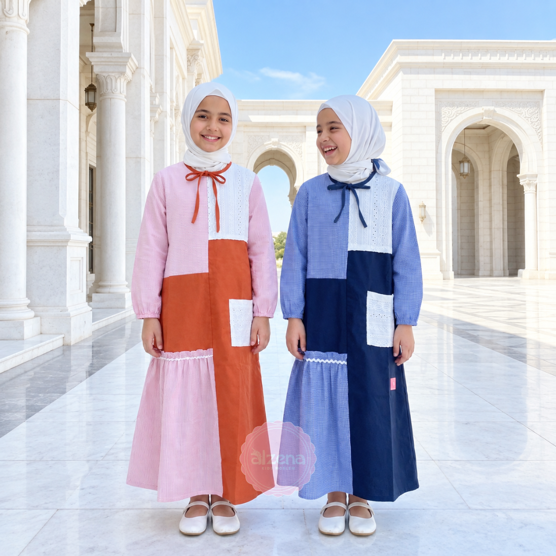 Gamis Anak Perempuan Rafani – Baju Muslim Anak Cantik & Nyaman By Alzena Kids Moslem
