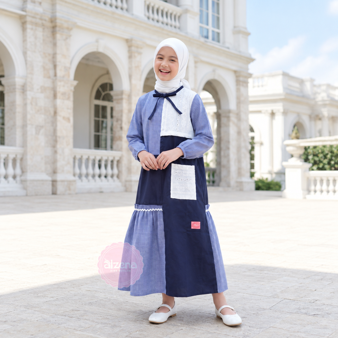 Gamis Anak Perempuan Rafani – Baju Muslim Anak Cantik & Nyaman By Alzena Kids Moslem