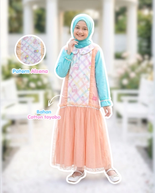 Image of Dress Muslim Gamis Anak Perempuan Dress Cinderella By Alzena Kids Moslem