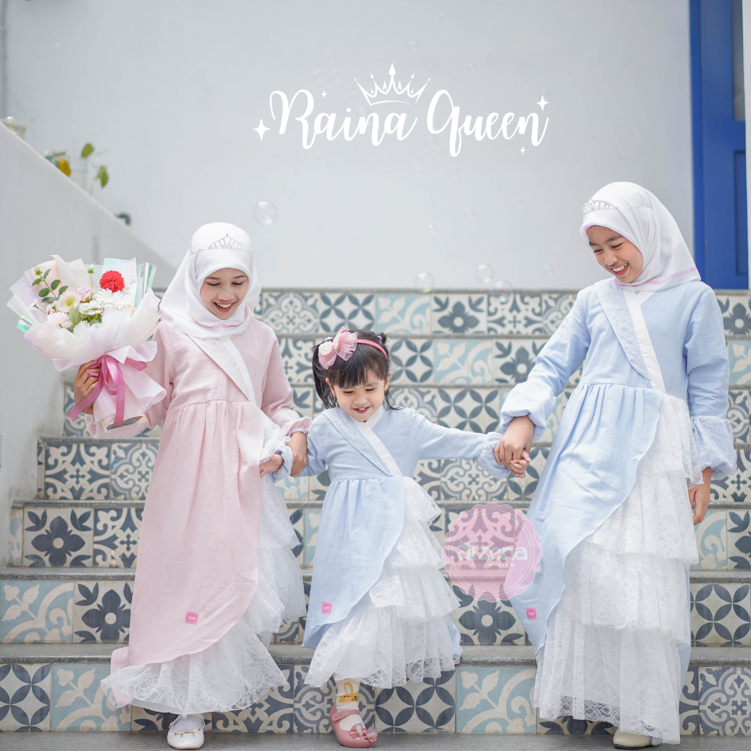 Pre Order Baju Raya Anak Muslim 2026 | Raya Series Raina Queen By Alzena Kids Moslem
